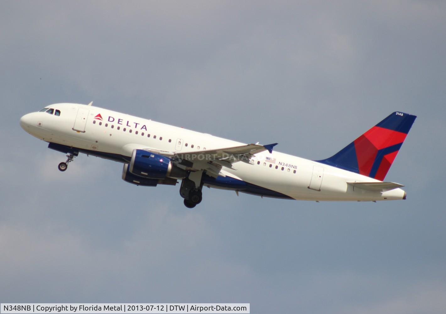 N348NB, 2002 Airbus A319-114 C/N 1810, Delta A319