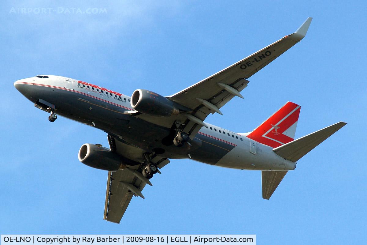 OE-LNO, 2001 Boeing 737-7Z9 C/N 30419, Boeing 737-7Z9 [30419] (Lauda Air) Home~G 16/08/2009 On approach 27R.