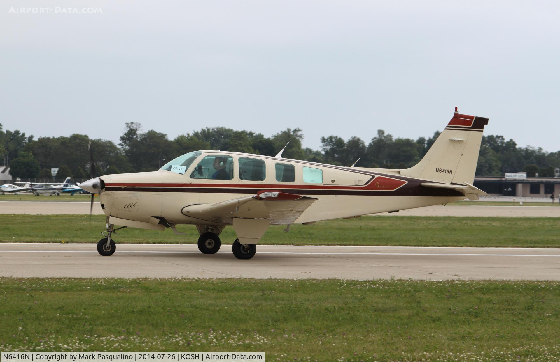 N6416N, 1982 Beech A36 Bonanza 36 C/N E-2043, Beech A36
