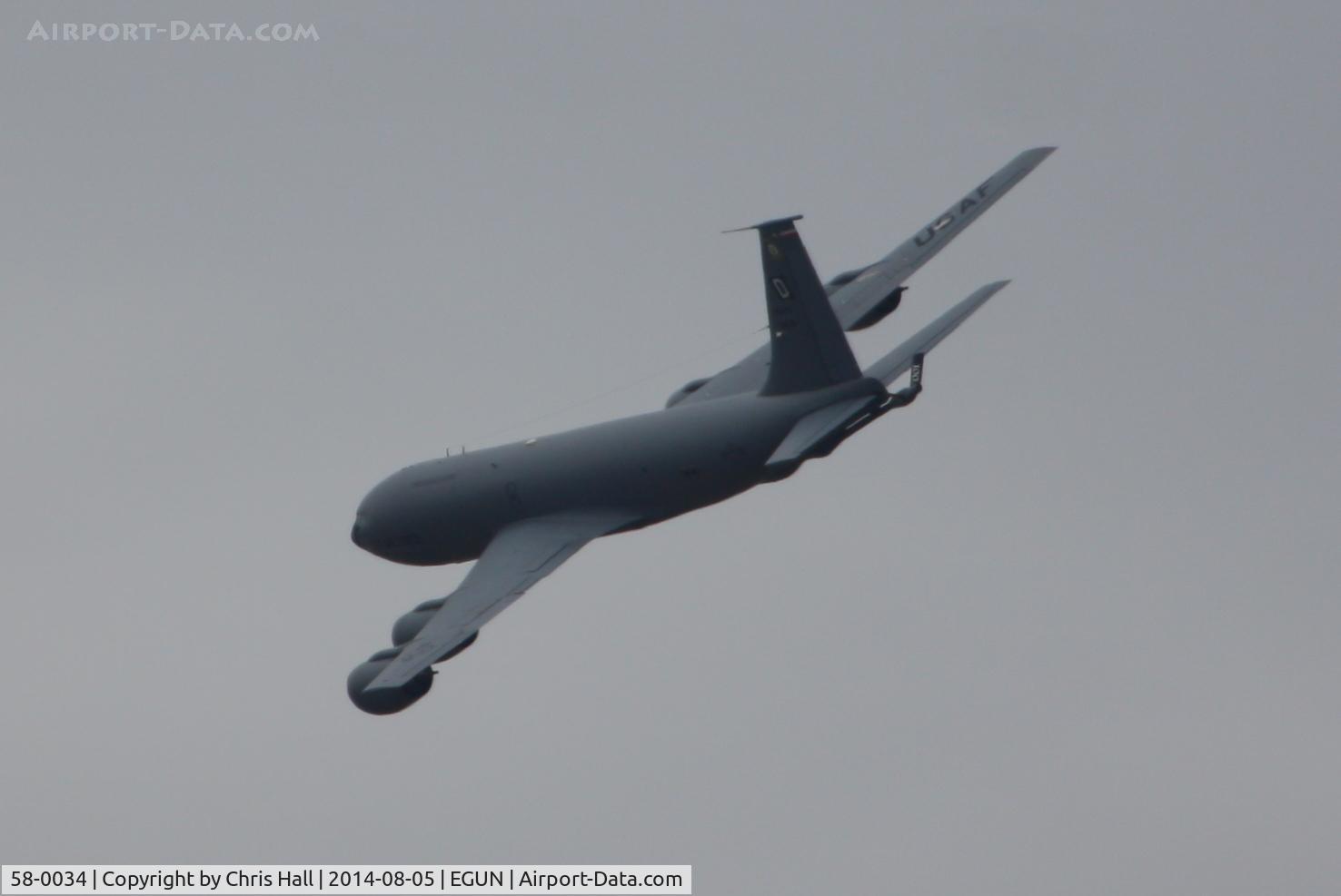 58-0034, 1958 Boeing KC-135R Stratotanker C/N 17779, 100th Air Refueling Wing