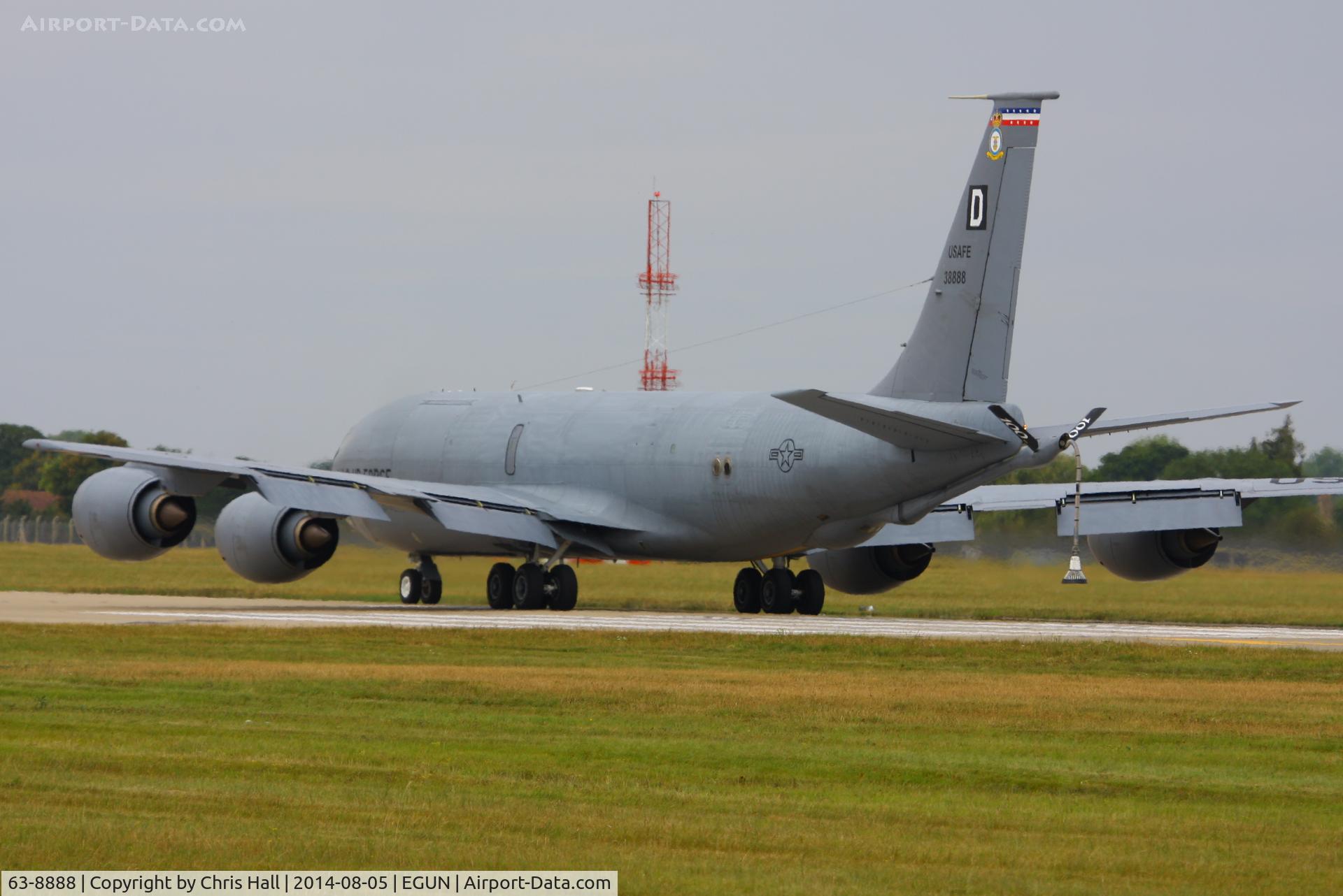 63-8888, 1963 Boeing KC-135R Stratotanker C/N 18736, 100th Air Refueling Wing