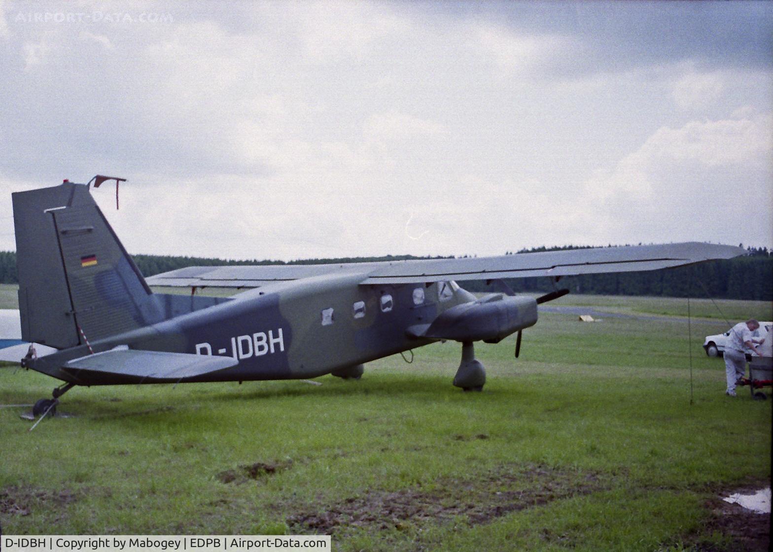 D-IDBH, Dornier Do-28D-2 Skyservant C/N 4167, @ Breitscheid 1995.
