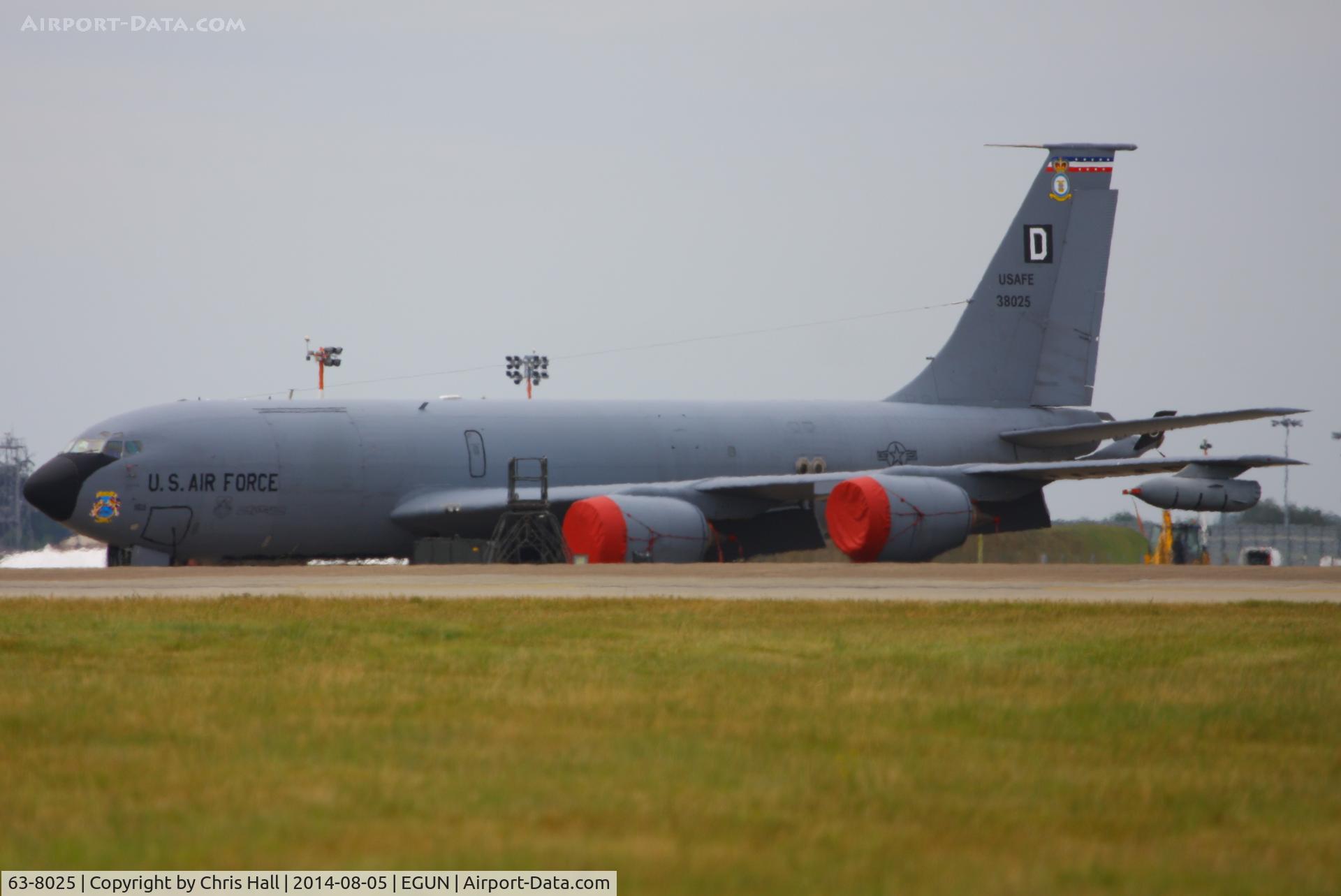 63-8025, 1963 Boeing KC-135R Stratotanker C/N 18642, 100th Air Refueling Wing