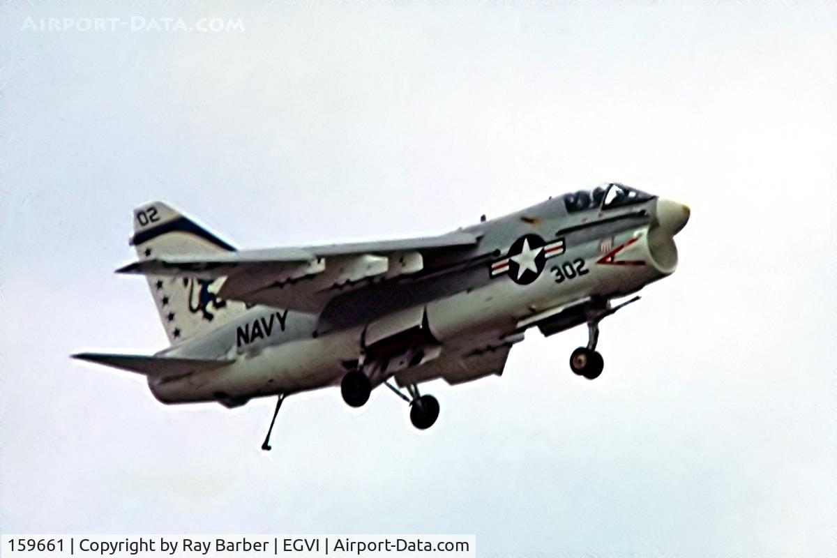 159661, LTV A-7E Corsair II C/N E-470, Ling-Temco-Vought A-7E Corsair II [E-470] (United States Navy) RAF Greenham Common~G 01/08/1976