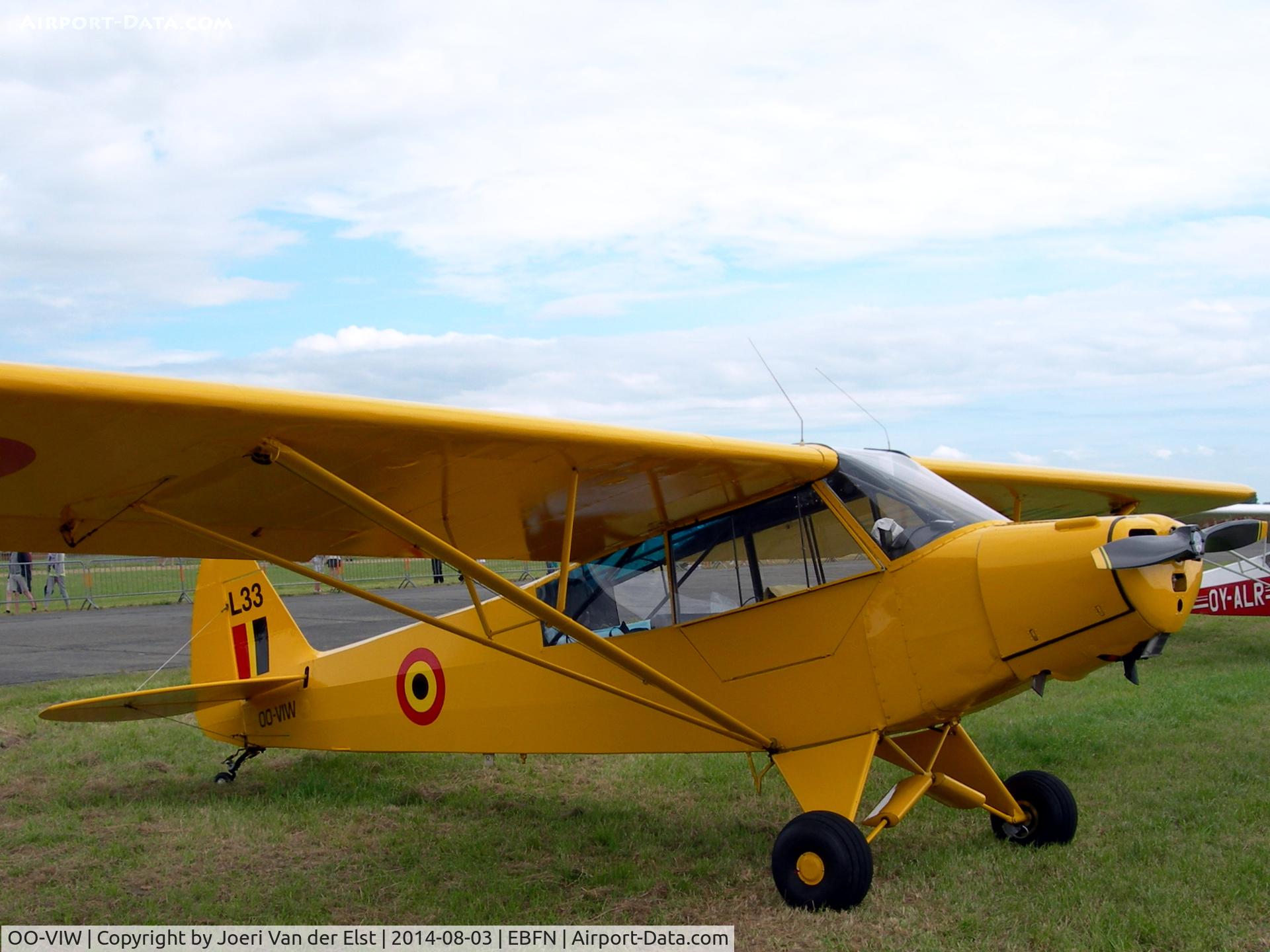 OO-VIW, Piper L-18C Super Cub (PA-18-95) C/N 18-1544, Fly-in Koksijde 2014