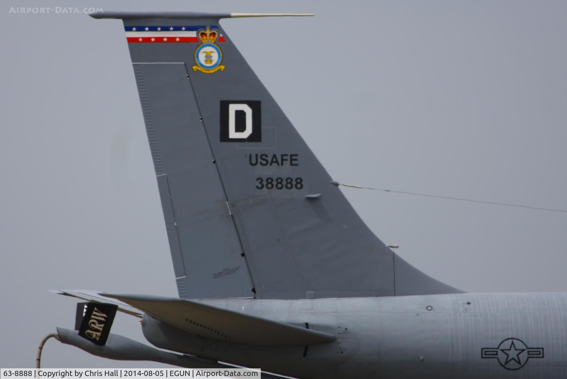 63-8888, 1963 Boeing KC-135R Stratotanker C/N 18736, 100th Air Refueling Wing