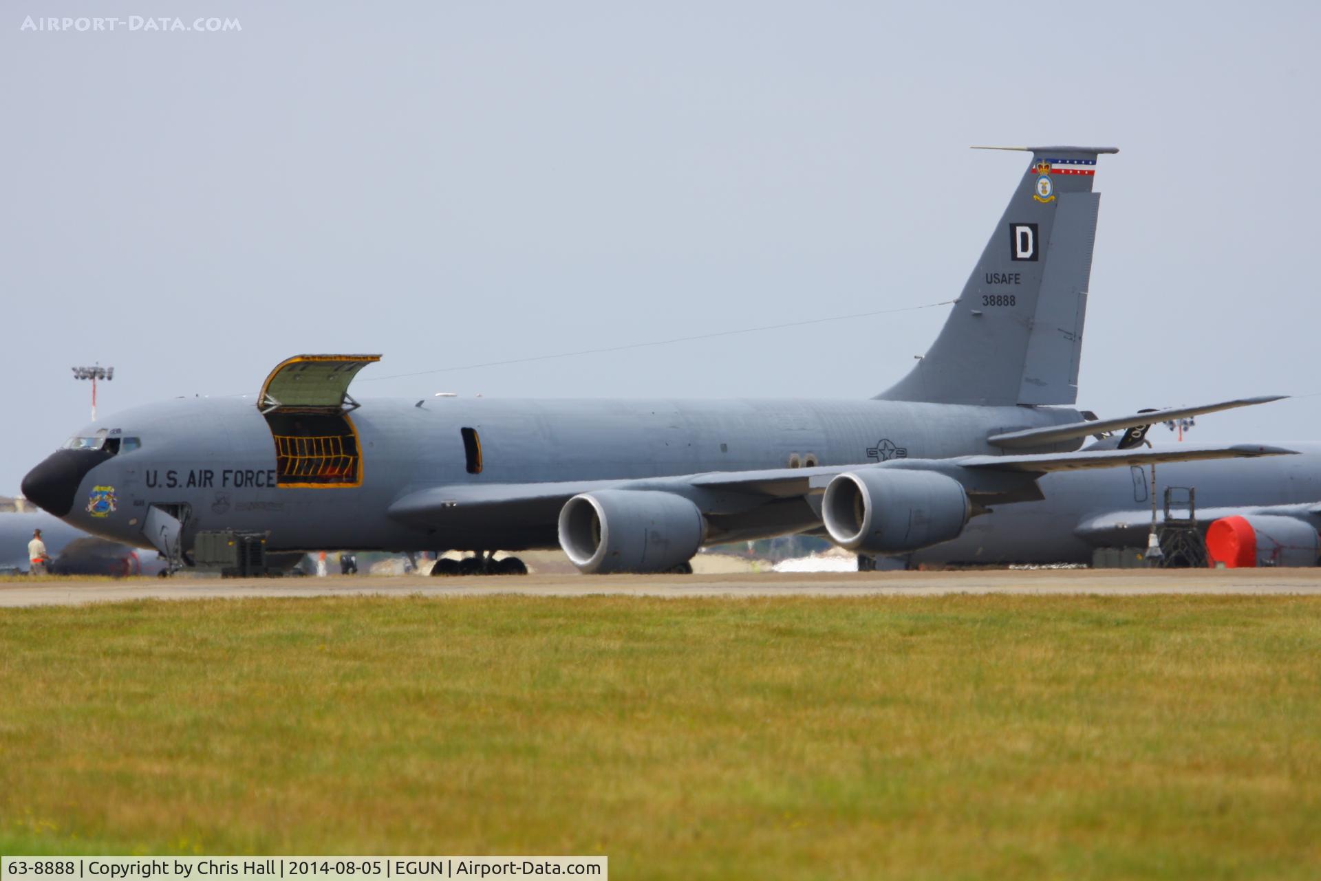 63-8888, 1963 Boeing KC-135R Stratotanker C/N 18736, 100th Air Refueling Wing