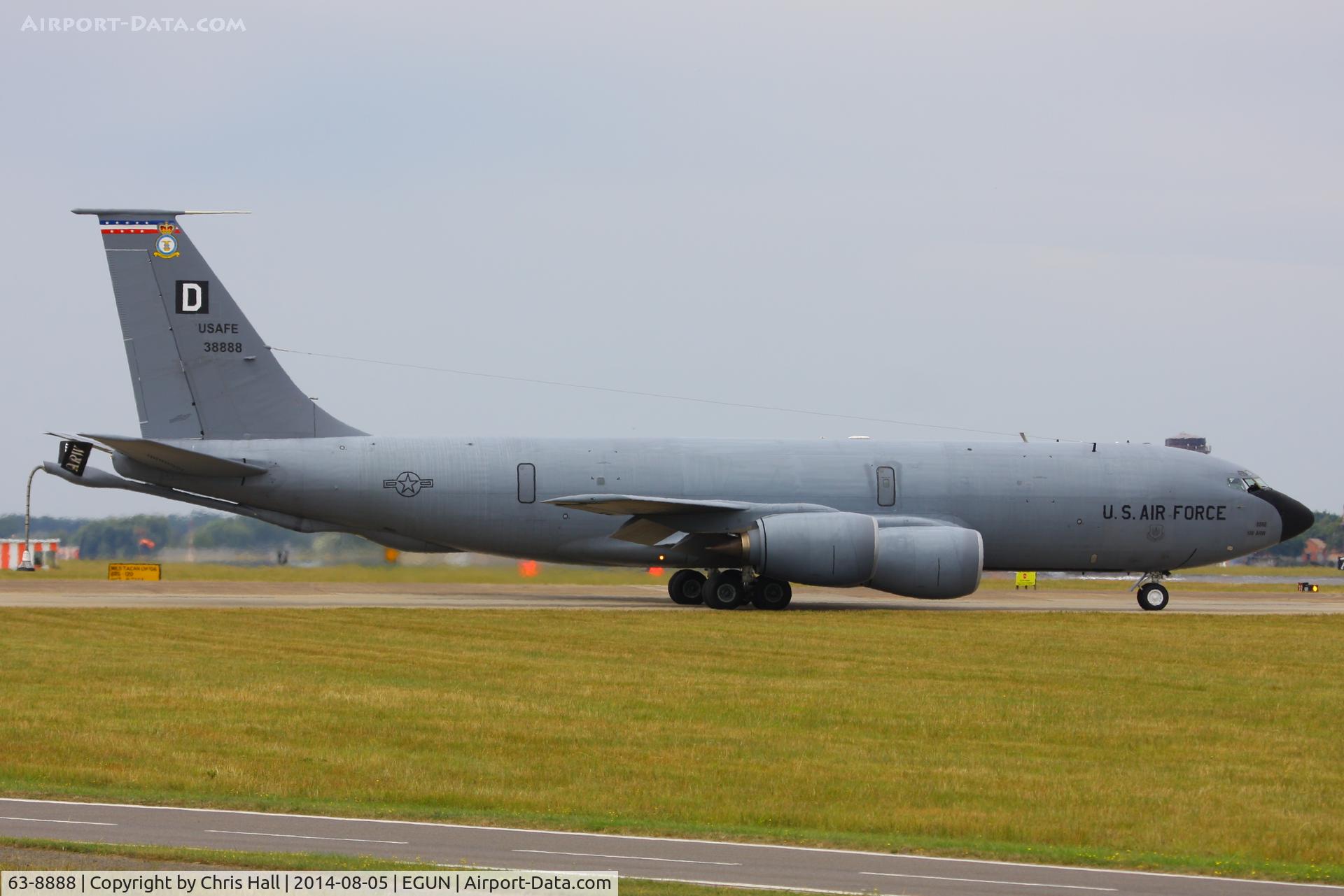 63-8888, 1963 Boeing KC-135R Stratotanker C/N 18736, 100th Air Refueling Wing