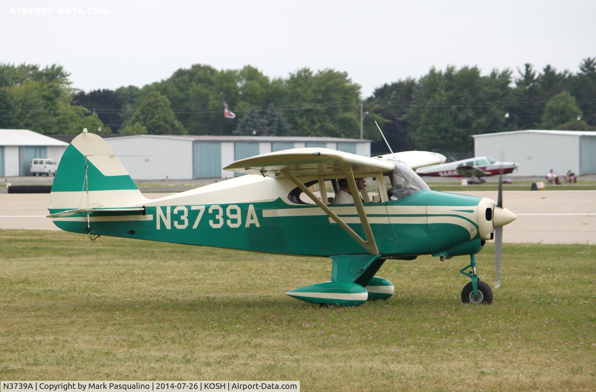 N3739A, 1953 Piper PA-22-135 Tri-Pacer C/N 22-1982, Piper PA-22-135