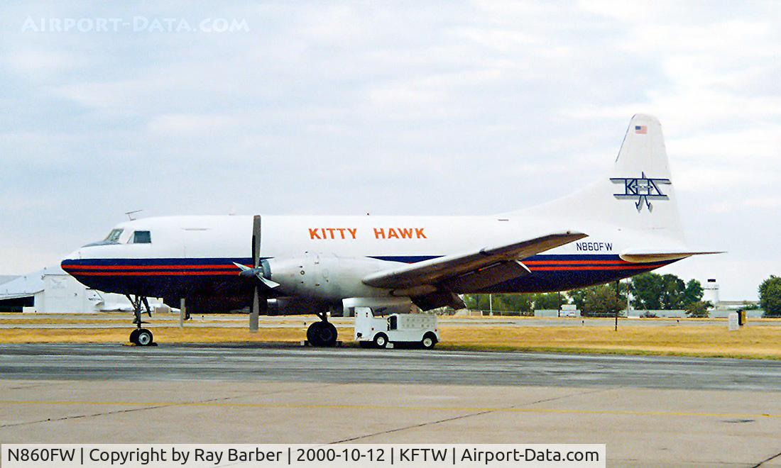 N860FW, Convair 640-340D C/N 10, Convair 640F SCW  [10] (Kitty Hawk) Fort Worth Meacham International~N 12/10/2000