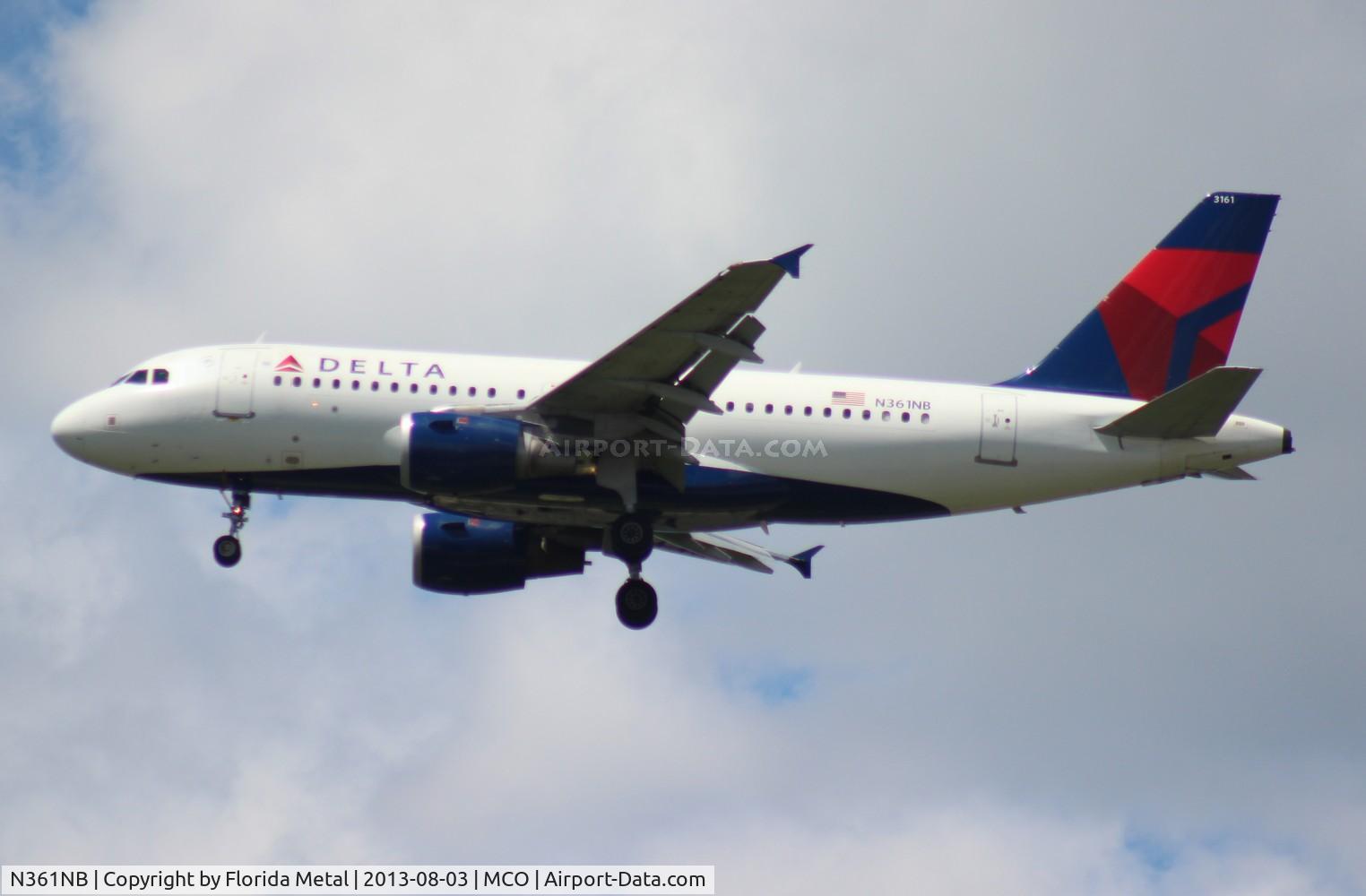 N361NB, 2003 Airbus A319-114 C/N 1976, Delta A319