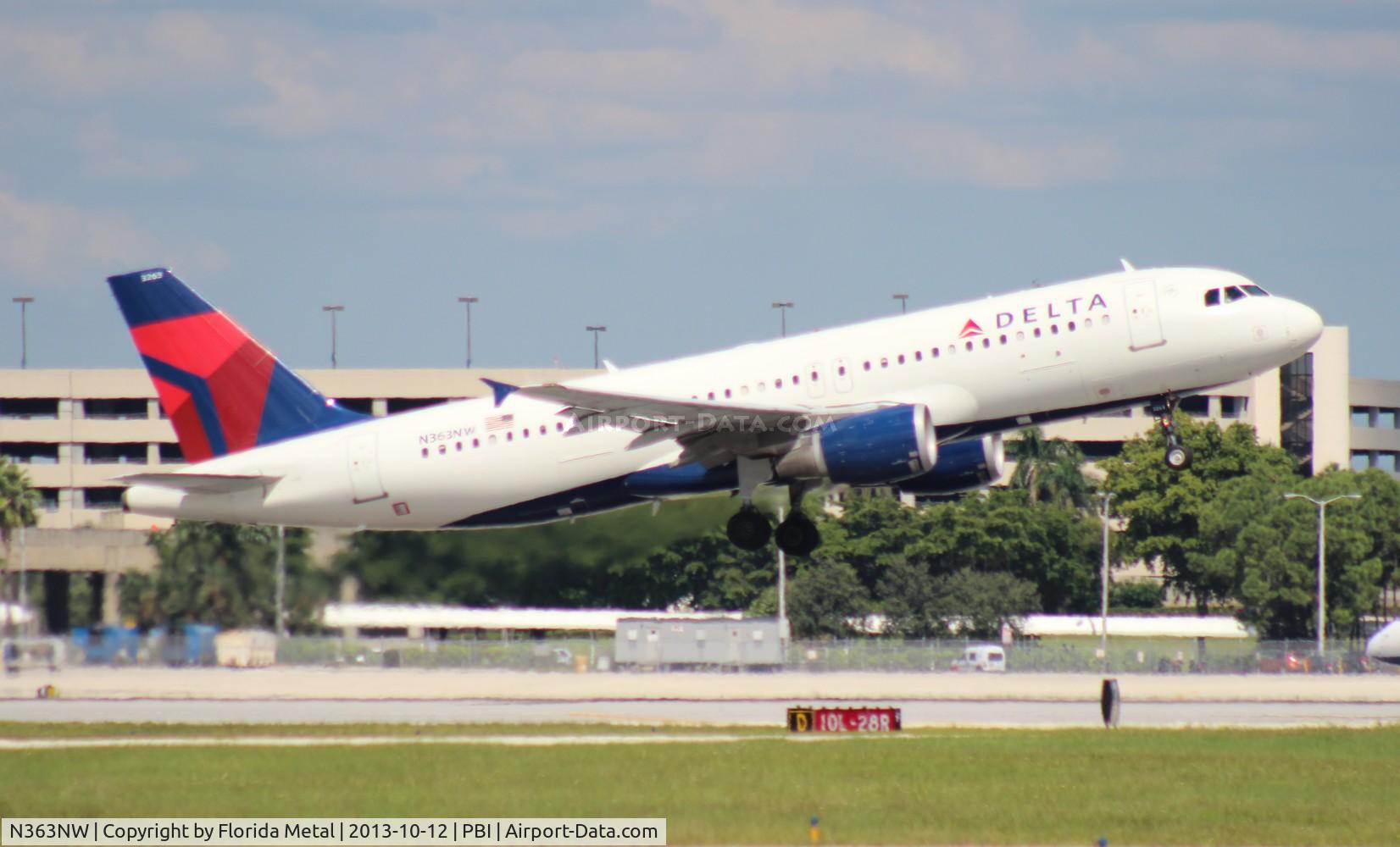 N363NW, 1998 Airbus A320-212 C/N 0923, Delta A320
