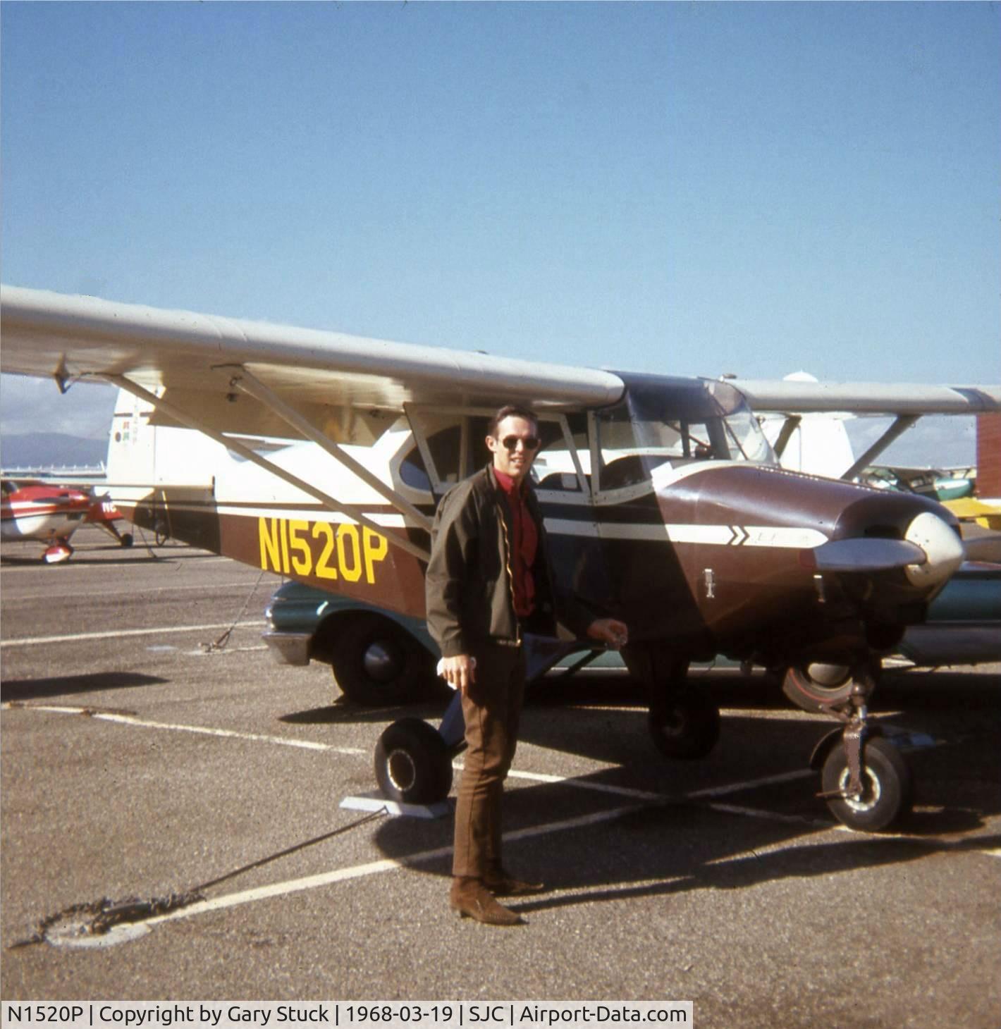 N1520P, 1954 Piper PA-22-150 Tri-Pacer C/N 22-2385, Owned this plane in 1968-1969 and keep it at San Jose, California. This was the orginal paint job. I paid $3,400 for it then.