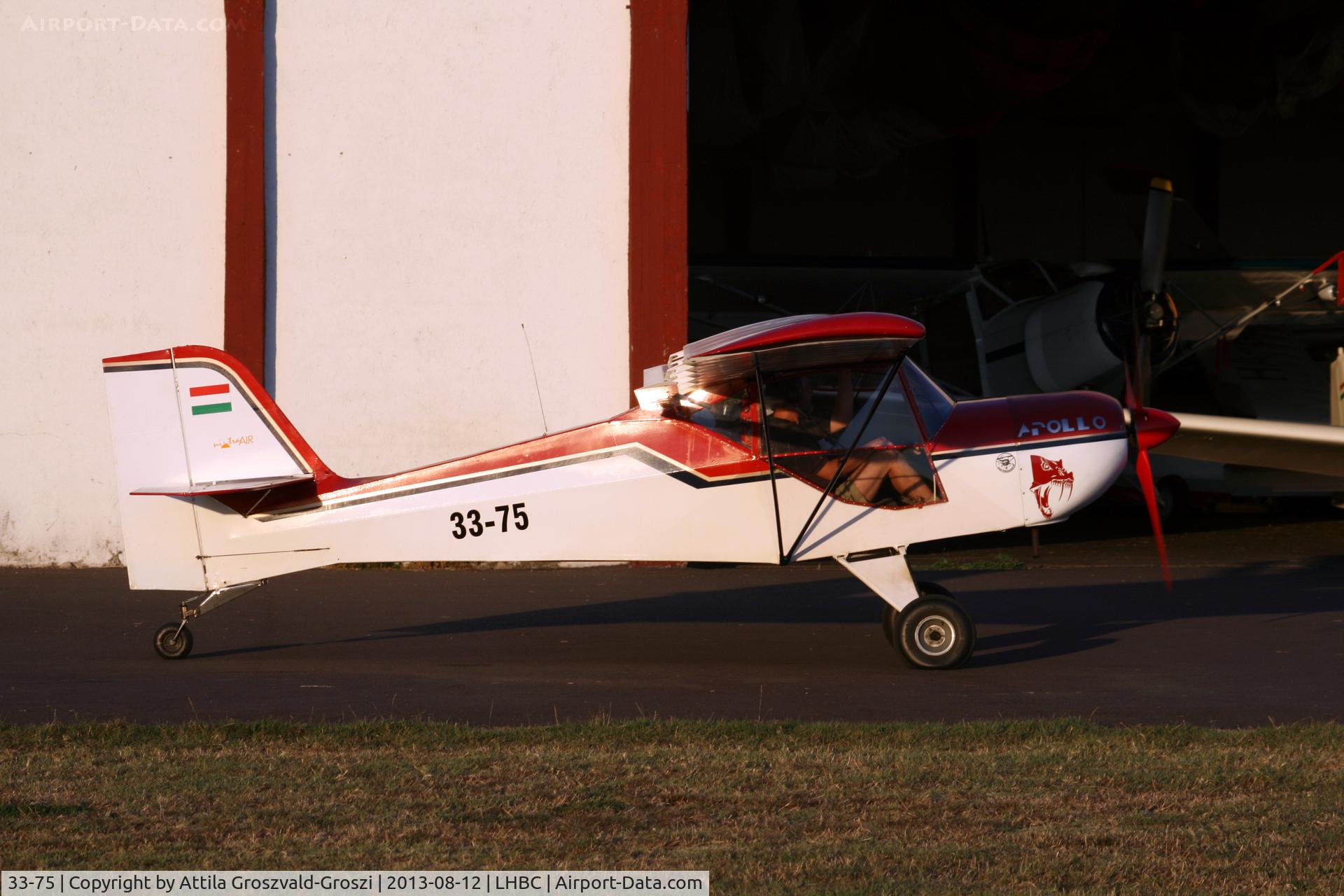 33-75, 1994 Nitra Aero Pro Kitfox C/N 003/1994, Békéscsaba Airport-Hungary