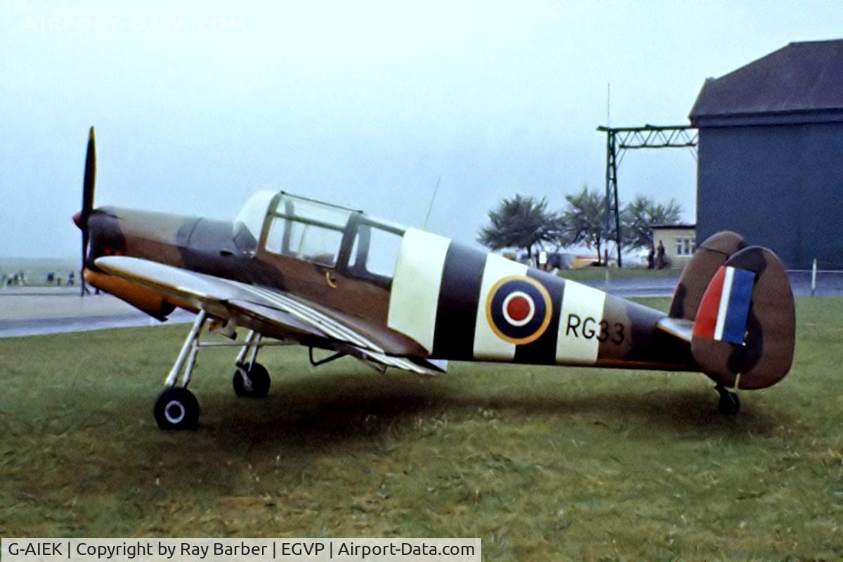 G-AIEK, 1946 Miles M38 Messenger 2A C/N 6339, Miles M.38 Messenger 2A [6339] AAC Middle Wallop~G 06/08/1977