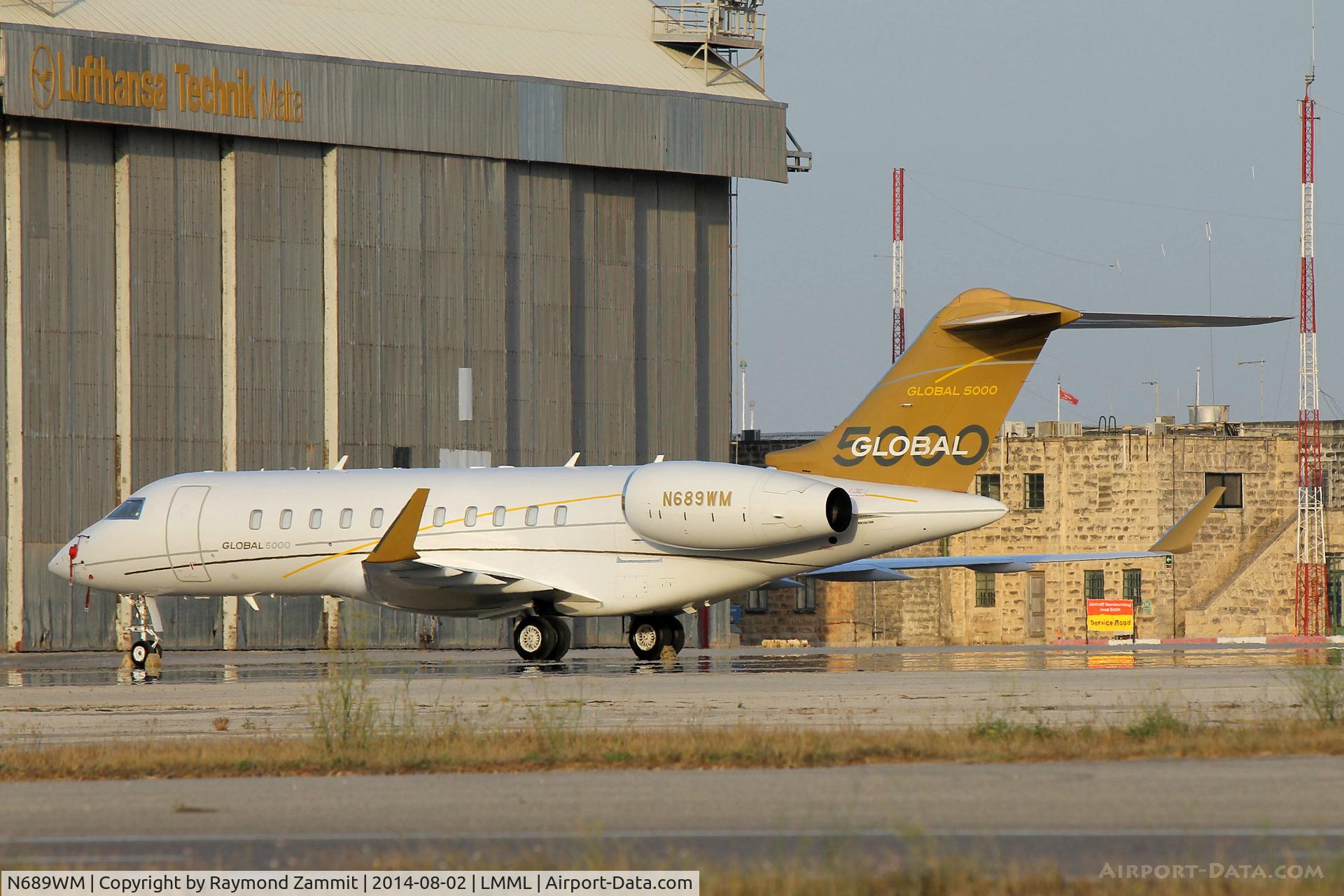 N689WM, 2007 Bombardier BD-700-1A10 Global 5000 C/N 9265, Bombardier BD700 N689WM