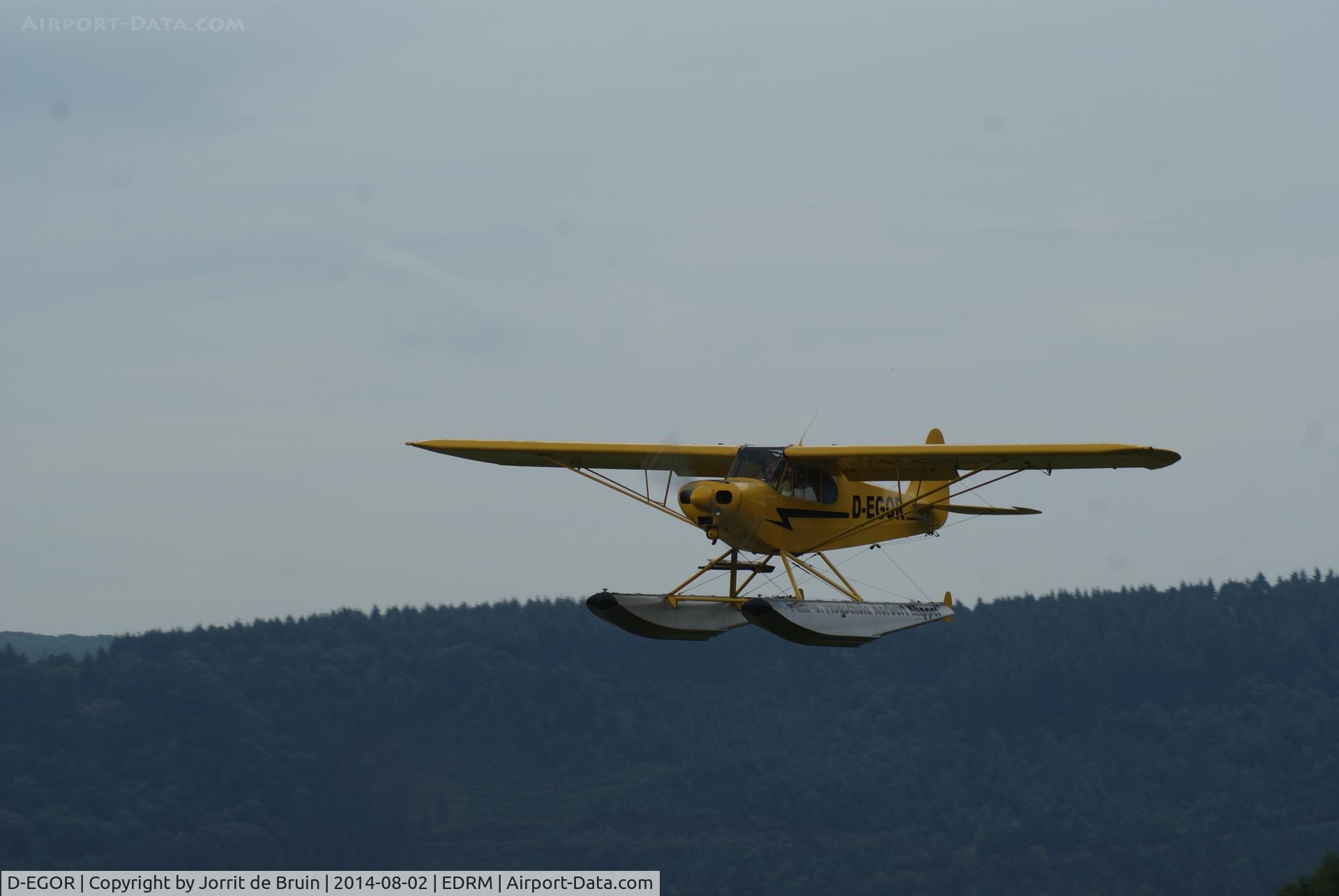 D-EGOR, Piper L-4H Grasshopper (J3C-65D) C/N 10668, Während des Flugplatzfest auf dem Mont-Royal Traben-Trarbach Flugplatz. - During the Flugplatzfest on the Mont-Royal Traben-Trarbach airport.