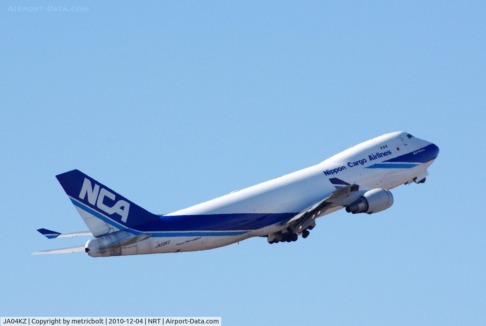 JA04KZ, 2006 Boeing 747-481F(SCD) C/N 34283, Departure from Narita