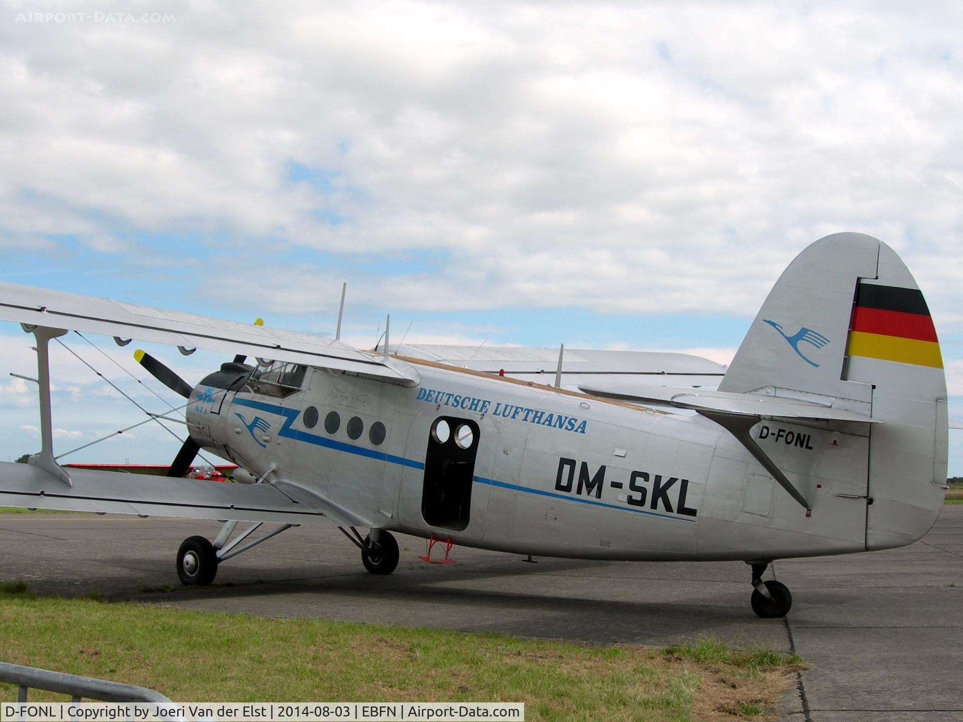 D-FONL, 1957 Antonov An-2T C/N 17802, Fly-in Koksijde 2014