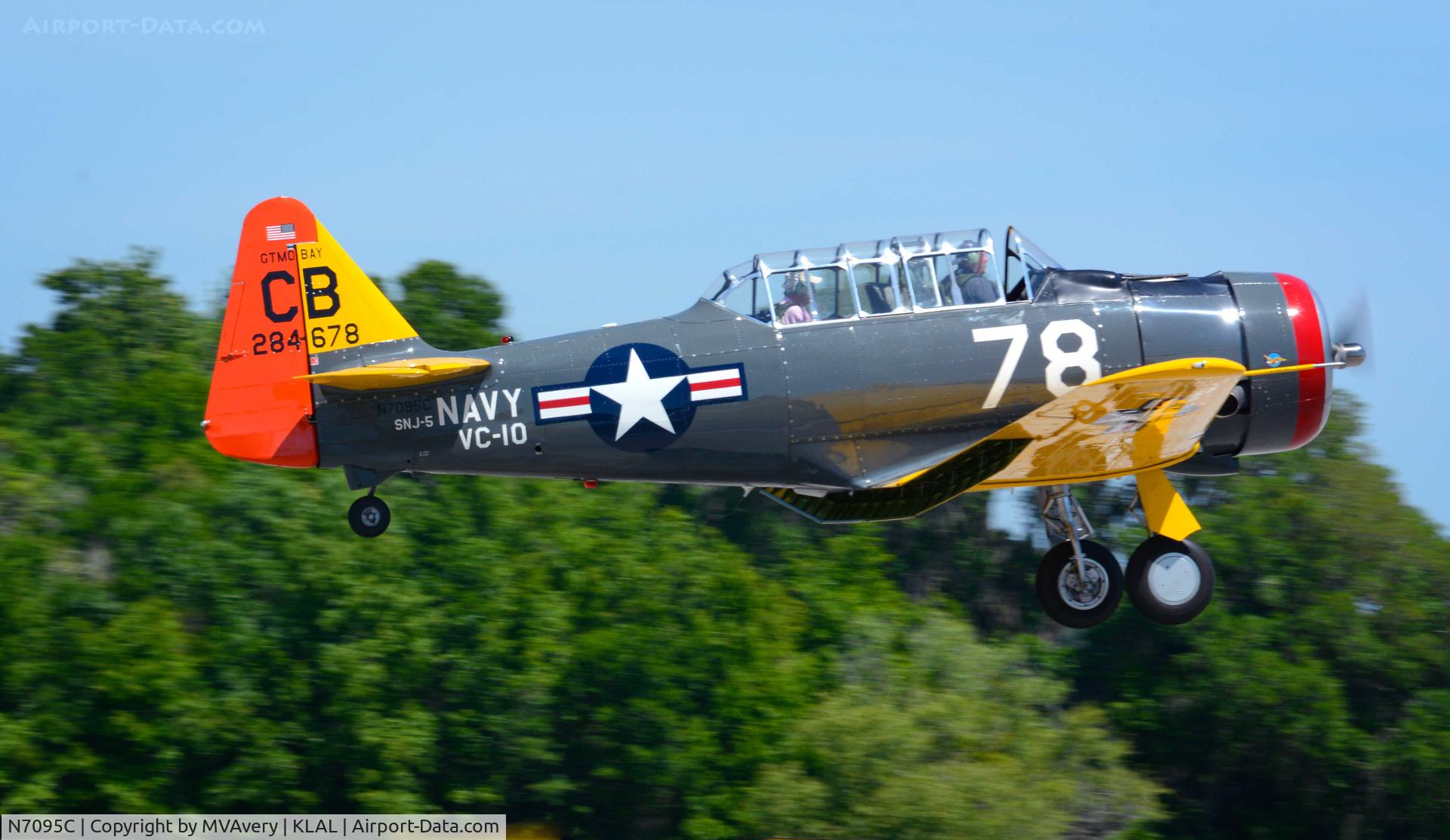 N7095C, North American AT-6D Texan C/N 42-84678, 2014 Sun n Fun