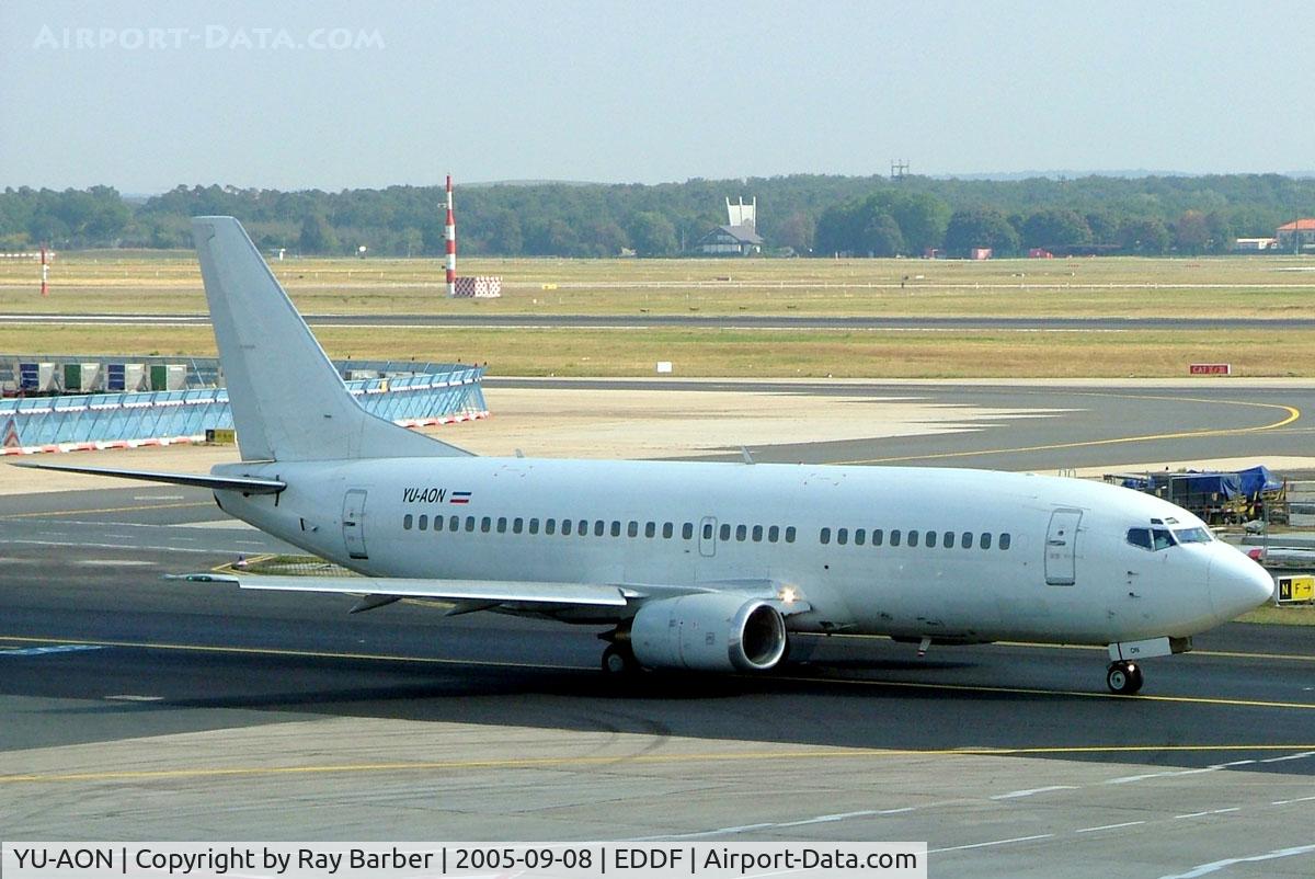 YU-AON, 1987 Boeing 737-3Q4 C/N 24208/1490, Boeing 737-3Q4 [24208] (JAT Airways) Germany~D 08/09/2005