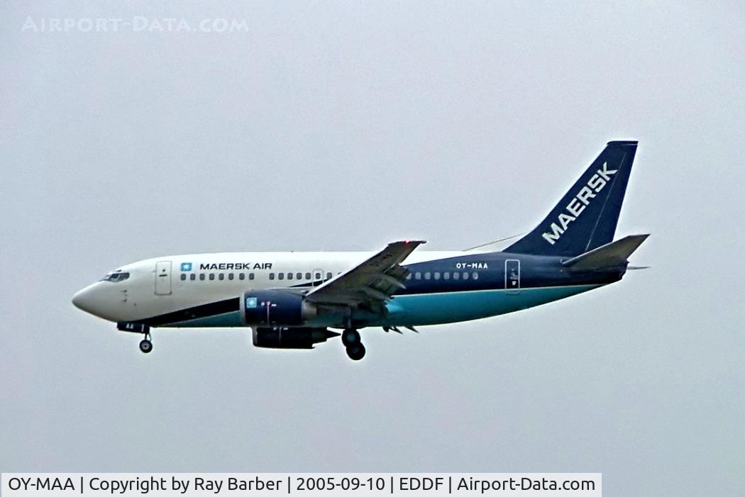 OY-MAA, 1990 Boeing 737-5L9 C/N 24778, Boeing 737-5L9 [24778] (Maersk Air) Frankfurt~D 10/09/2005