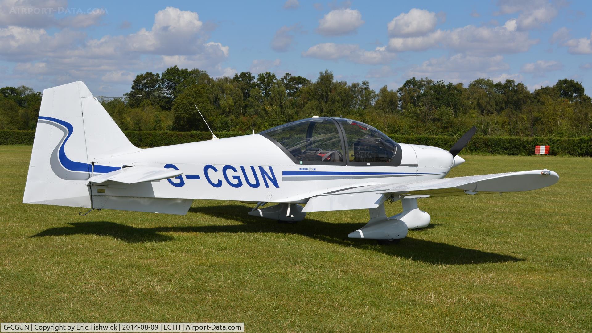 G-CGUN, 2007 Alpha R2160 C/N 160A-07011, 2. G-CGUN visiting Shuttleworth (Old Warden) Aerodrome.
