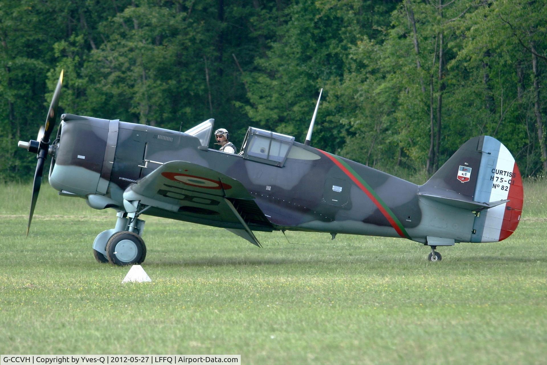G-CCVH, 1939 Curtiss H-75A-1 C/N 12881, Curtiss H-75A-1 , La Ferté-Alais Airfield (LFFQ) in may 2012