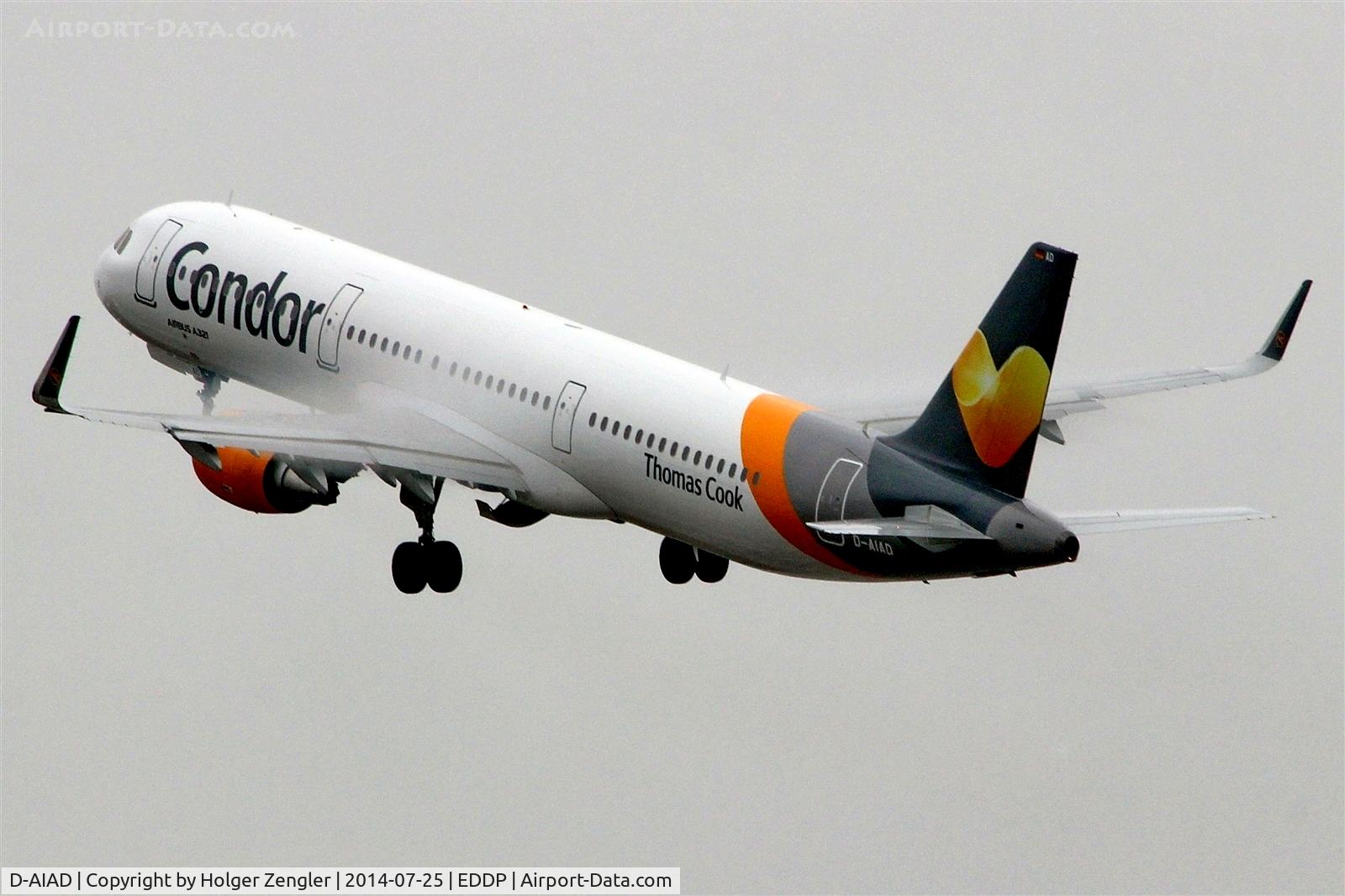 D-AIAD, 2014 Airbus A321-211 C/N 6053, Leaving rwy 08L on foggy wings....