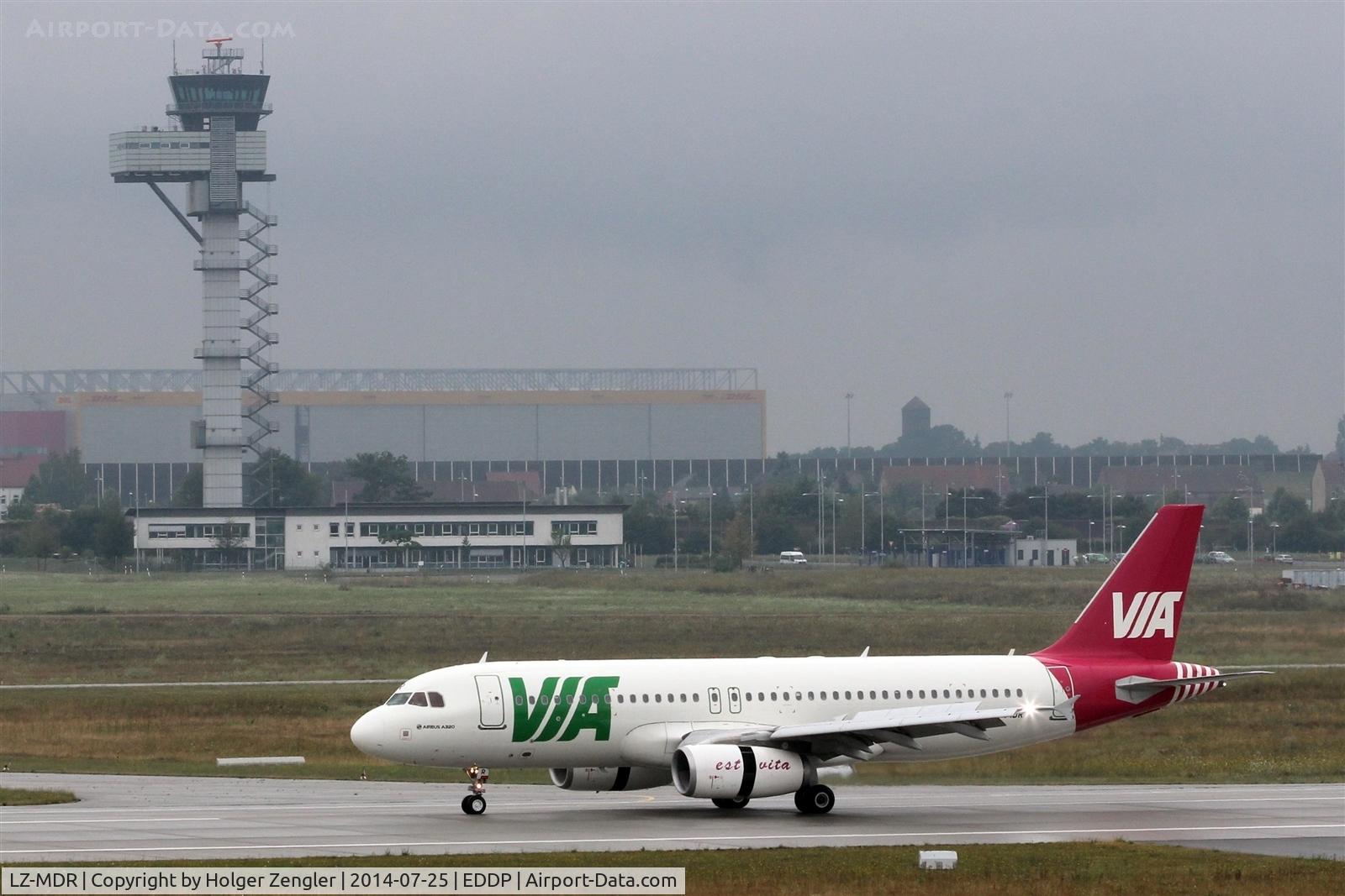LZ-MDR, 2012 Airbus A320-232 C/N 5158, Rolling out of an arrival from Varna/Bulgaria....