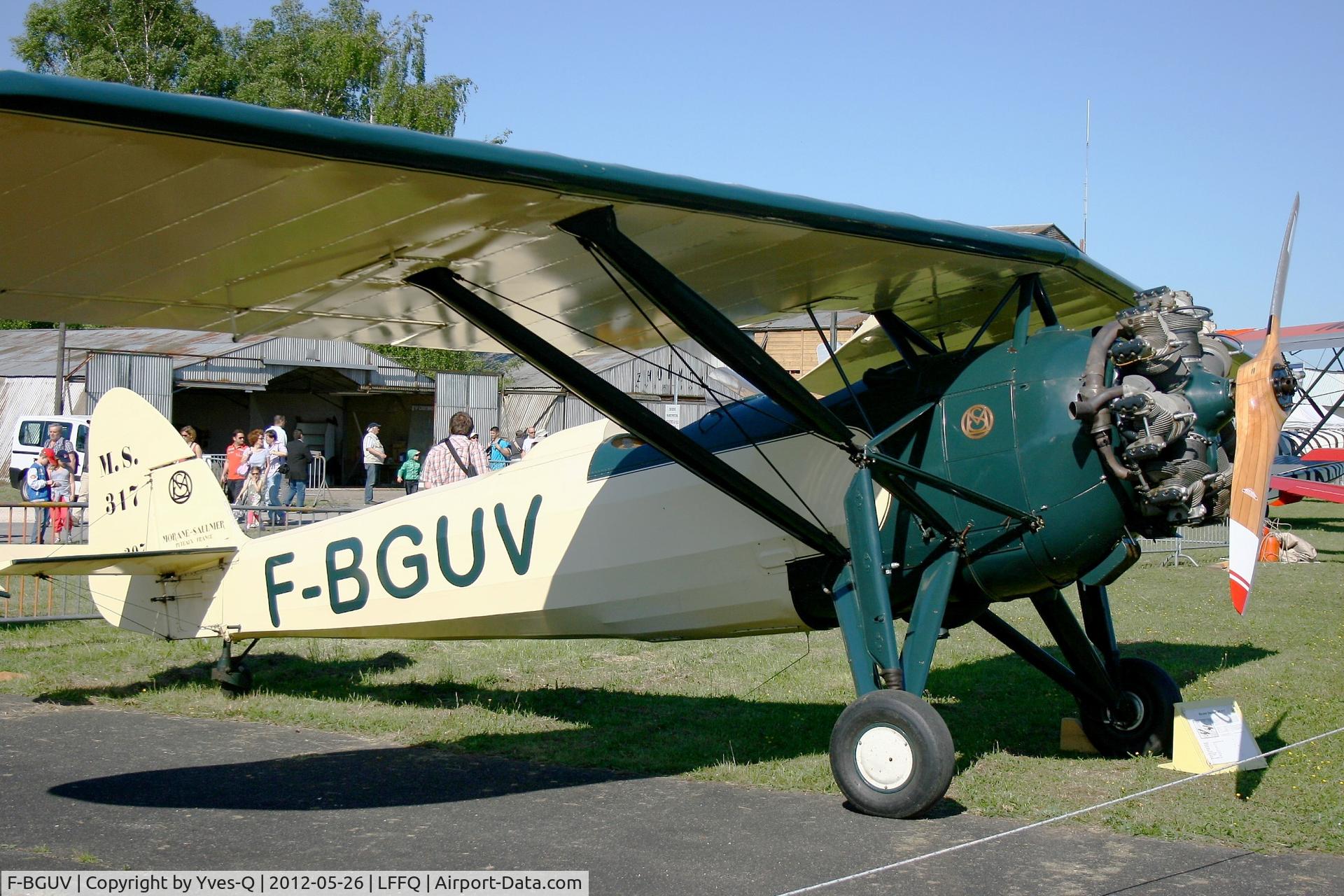 F-BGUV, Morane-Saulnier MS.317 C/N 297, Morane-Saulnier MS.317, La Ferté-Alais Airfield (LFFQ) Air Show 2012
