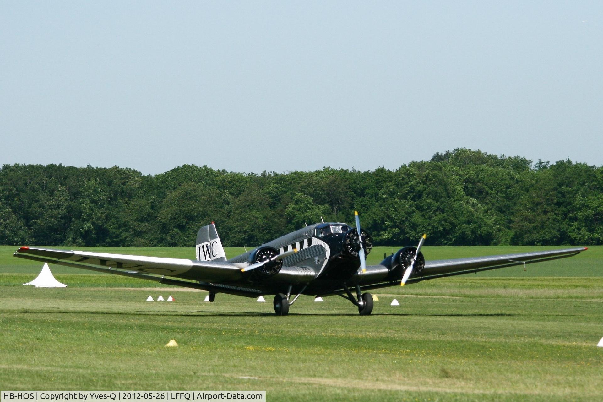 HB-HOS, 1939 Junkers Ju-52/3m g4e C/N 6580, Junkers Ju-52 3m g4e, La Ferte-Alais Airfield (LFFQ) Air show 2012