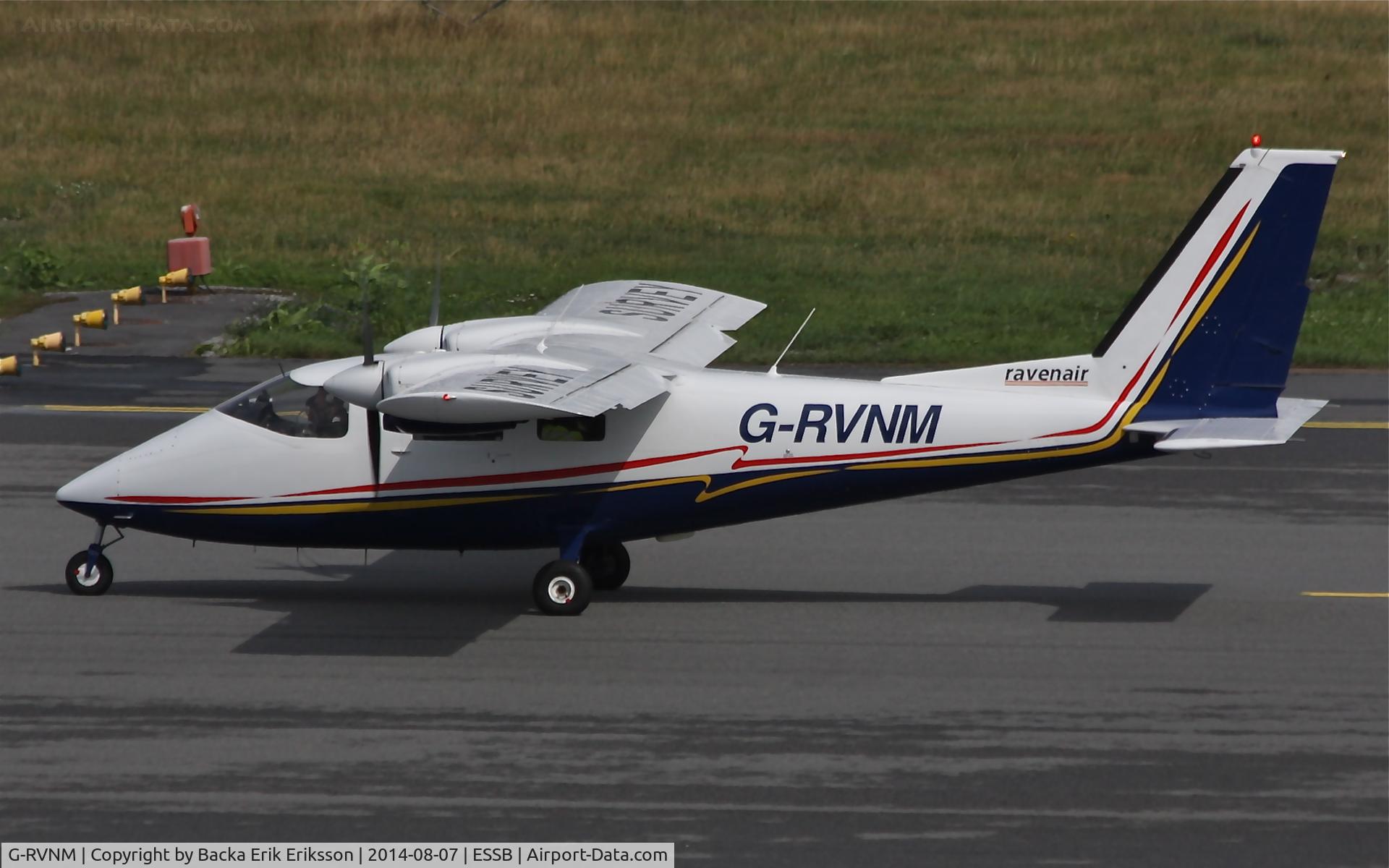 G-RVNM, 1974 Partenavia P-68B Victor C/N 24, Rolling on rwy 30.
