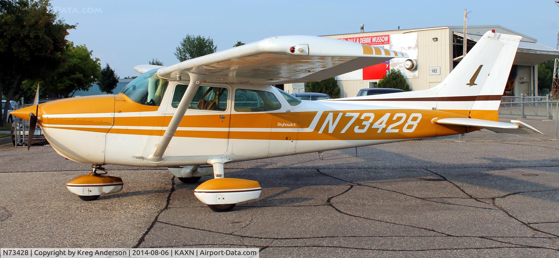 N73428, 1976 Cessna 172M C/N 17267452, Cessna 172M Skyhawk on the line.