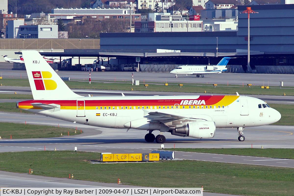 EC-KBJ, 2007 Airbus A319-111 C/N 3054, Airbus A319-111 [3054] (Iberia) Zurich~HB 07/04/2009