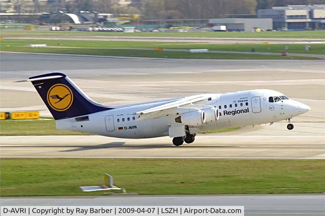 D-AVRI, 1995 British Aerospace Avro 146-RJ85 C/N E.2270, British Aerospace BAe 146-RJ85 [E2270] (Lufthansa Regional) Zurich~HB 07/04/2009