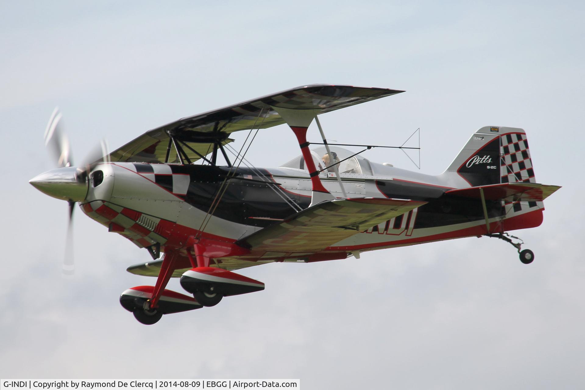 G-INDI, 2008 Aviat Pitts S-2C Special C/N 6084, Tailwheel Meet at Overboelare.