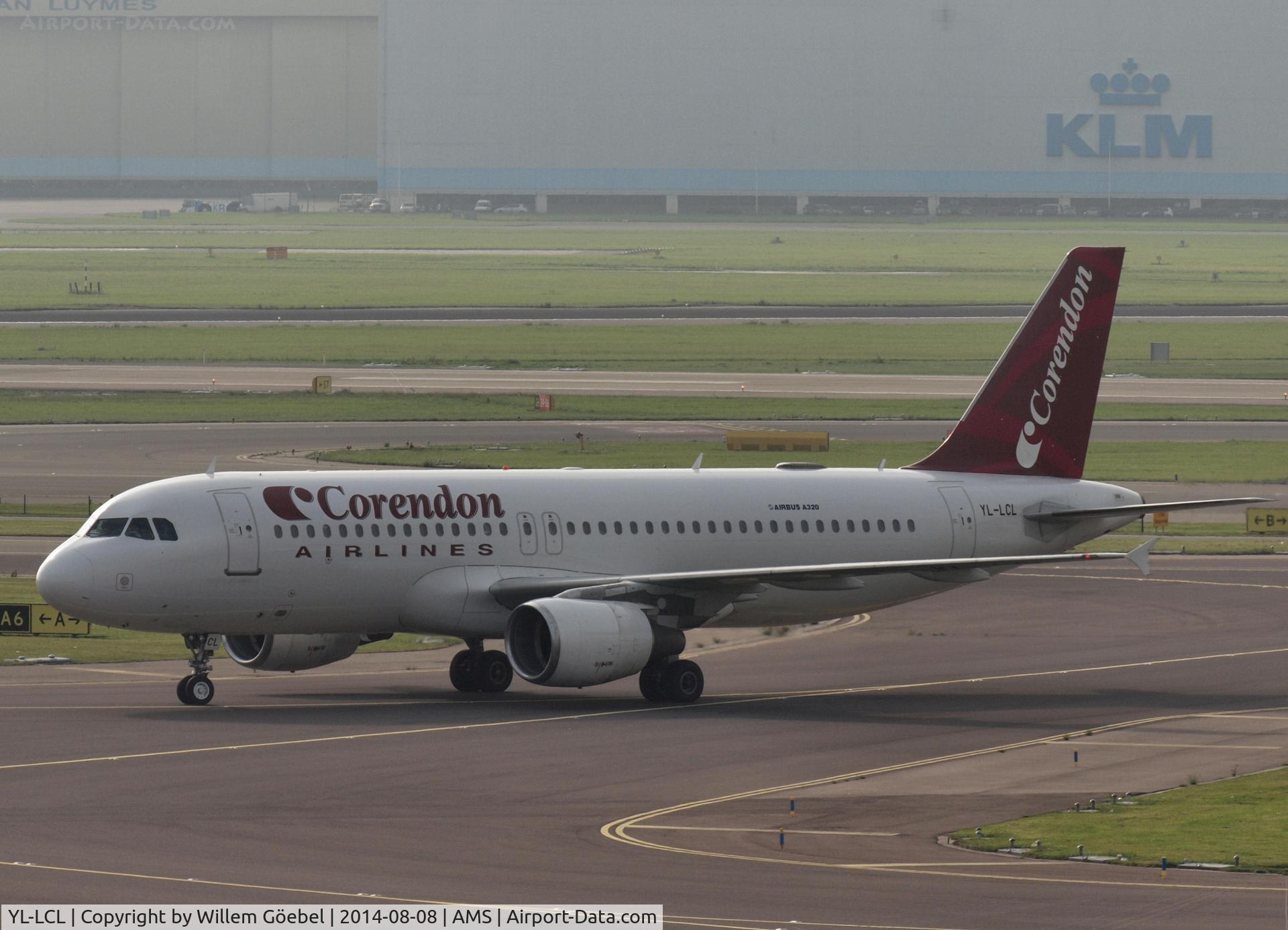 YL-LCL, 1995 Airbus A320-214 C/N 533, Taxi to the gate of Schiphol Airport