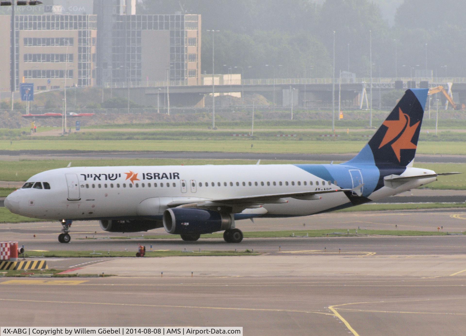 4X-ABG, 2010 Airbus A320-232 C/N 4413, Taxi to the gate of Schiphol Airport
