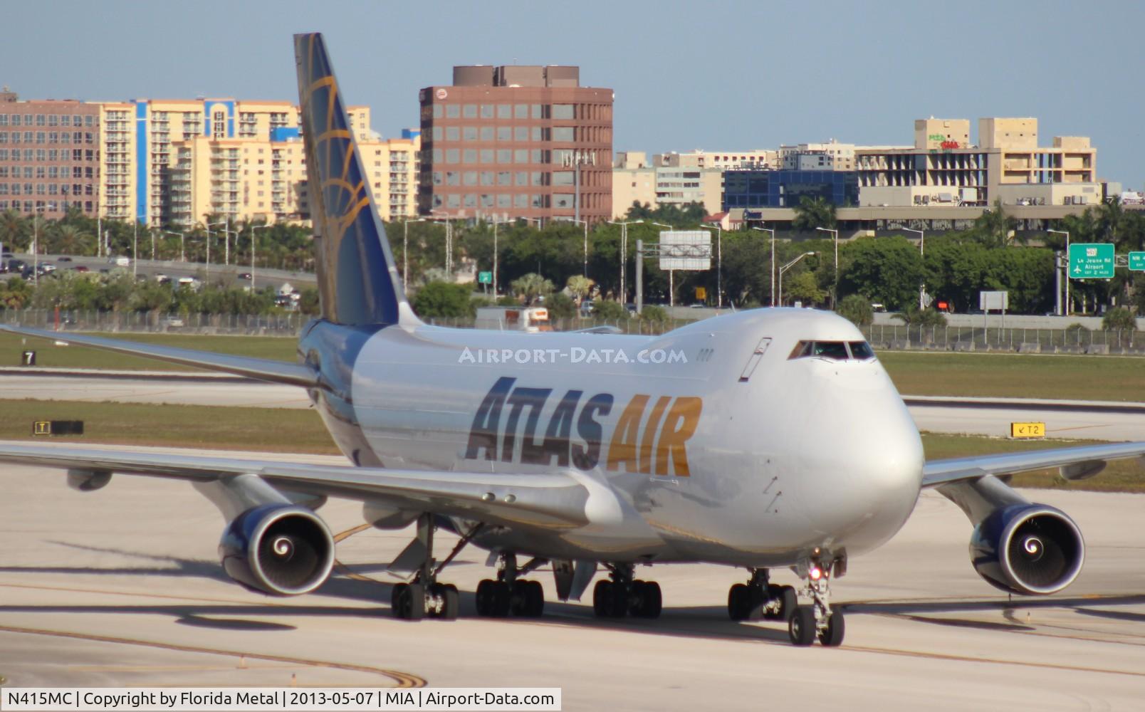 N415MC, 2002 Boeing 747-47UF C/N 32837, Atlas Air 747-400
