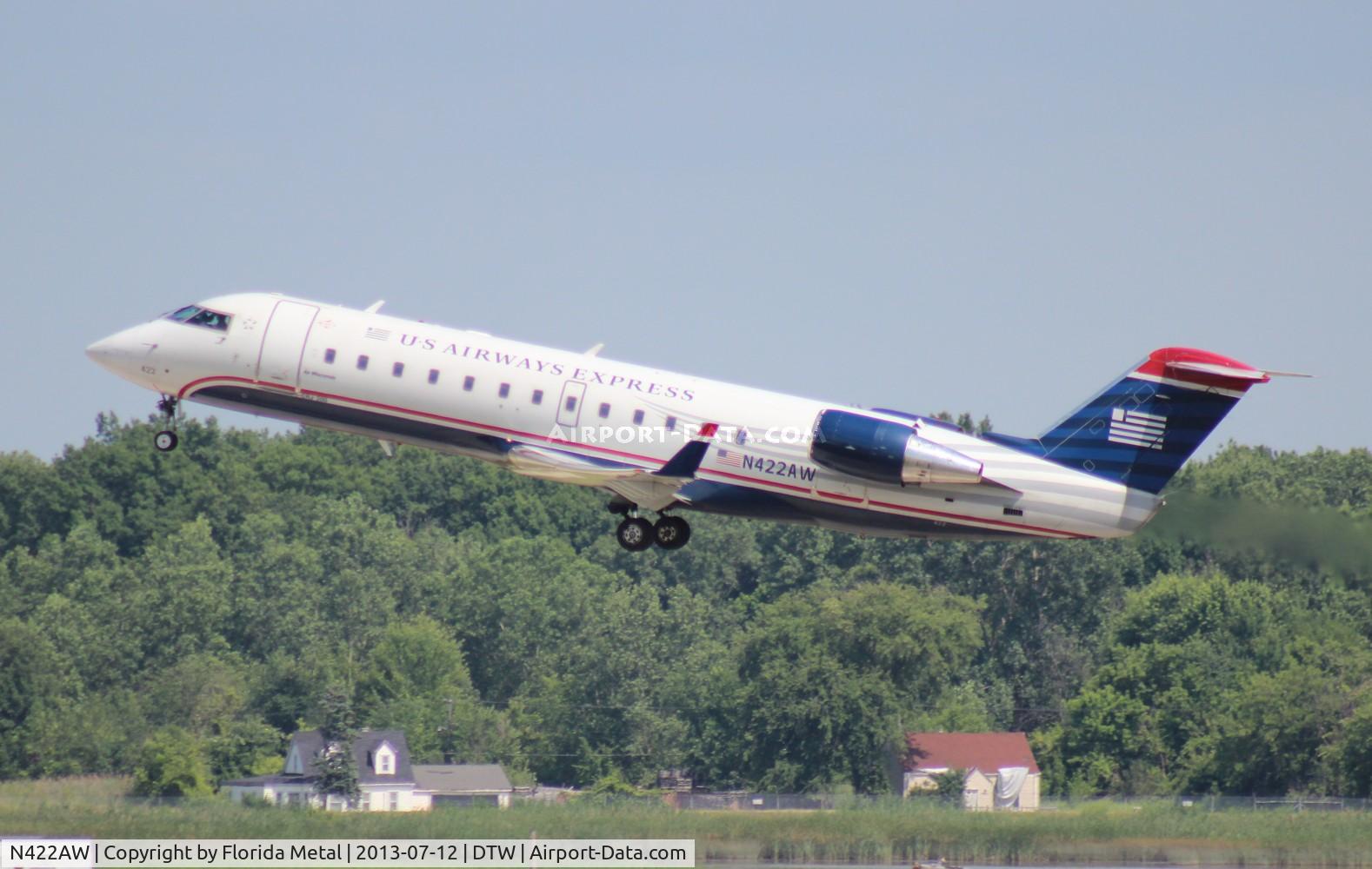 N422AW, 1999 Canadair CRJ-200ER (CL-600-2B19) C/N 7341, USAirways CRJ-200