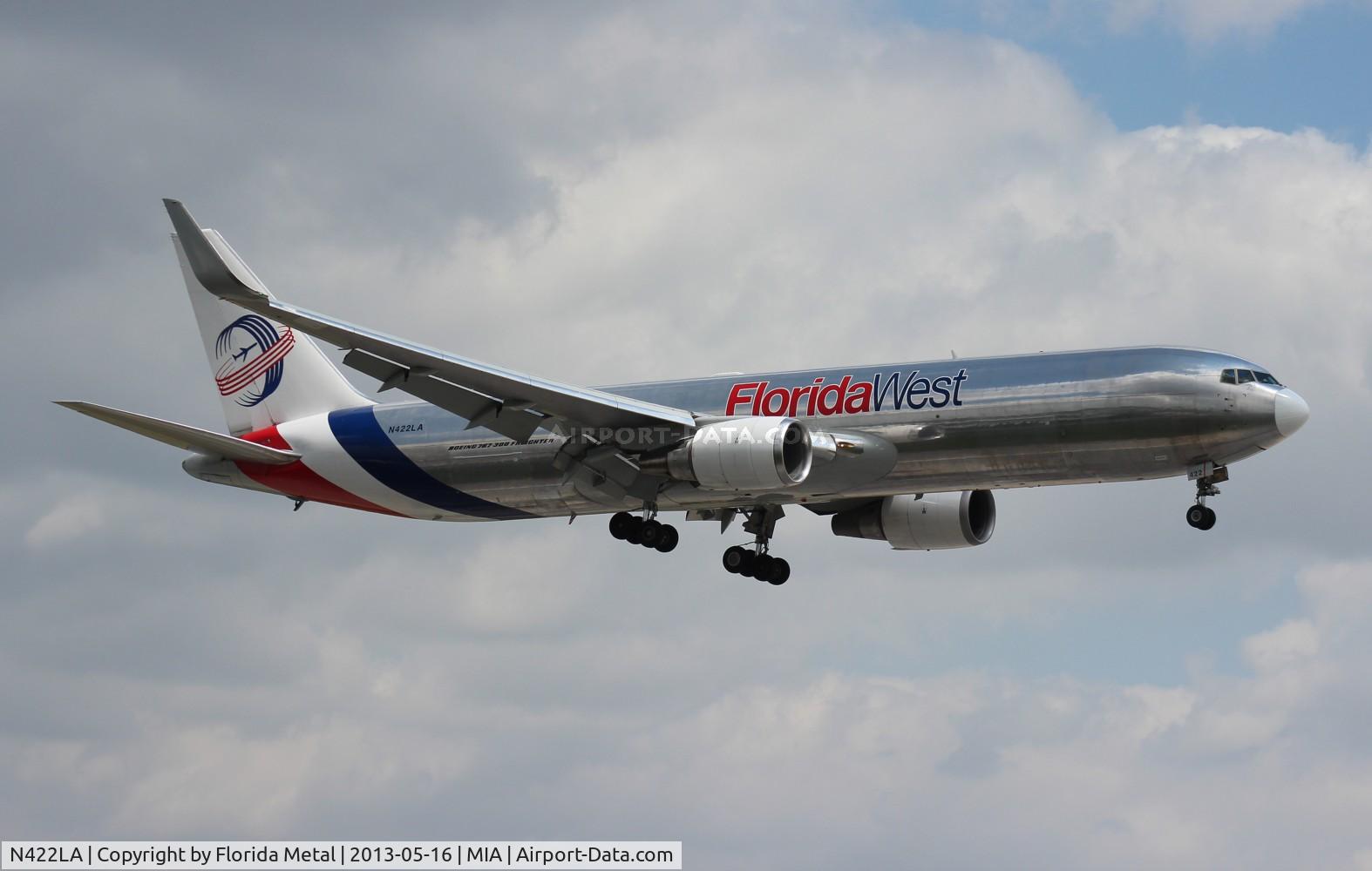 N422LA, 2007 Boeing 767-346F C/N 35818, Florida West 767-300F