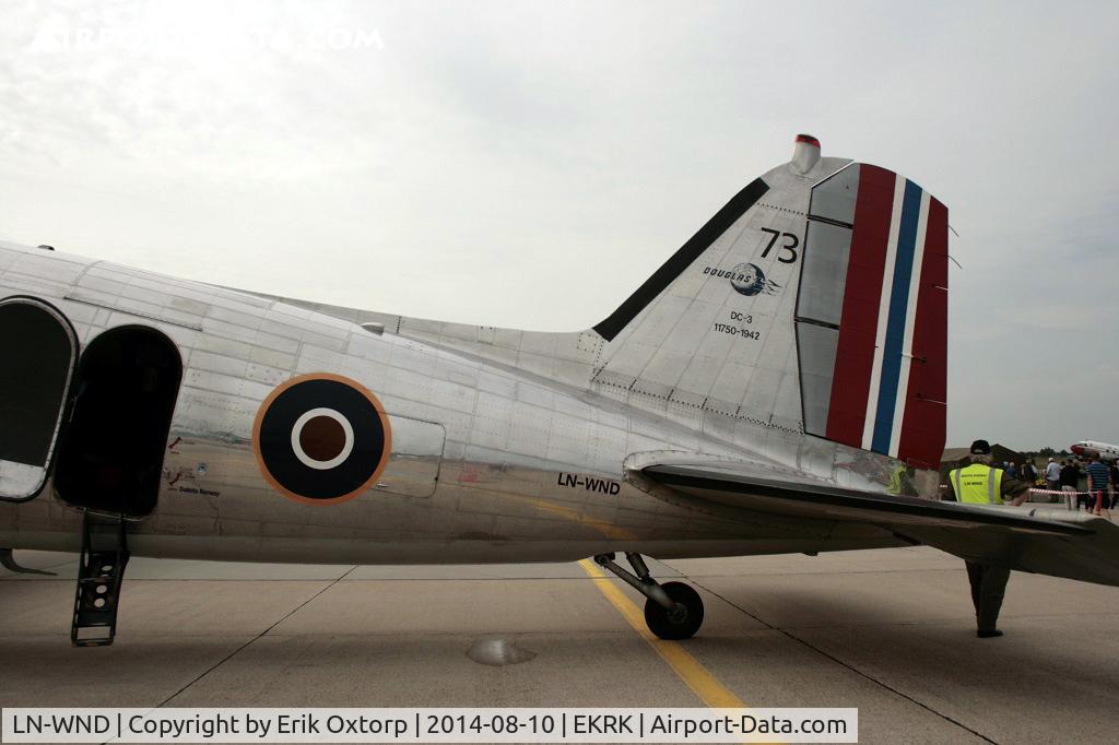 LN-WND, 1943 Douglas C-53D-DO Skytrooper (DC-3A) C/N 11750, LN-WND in RKE