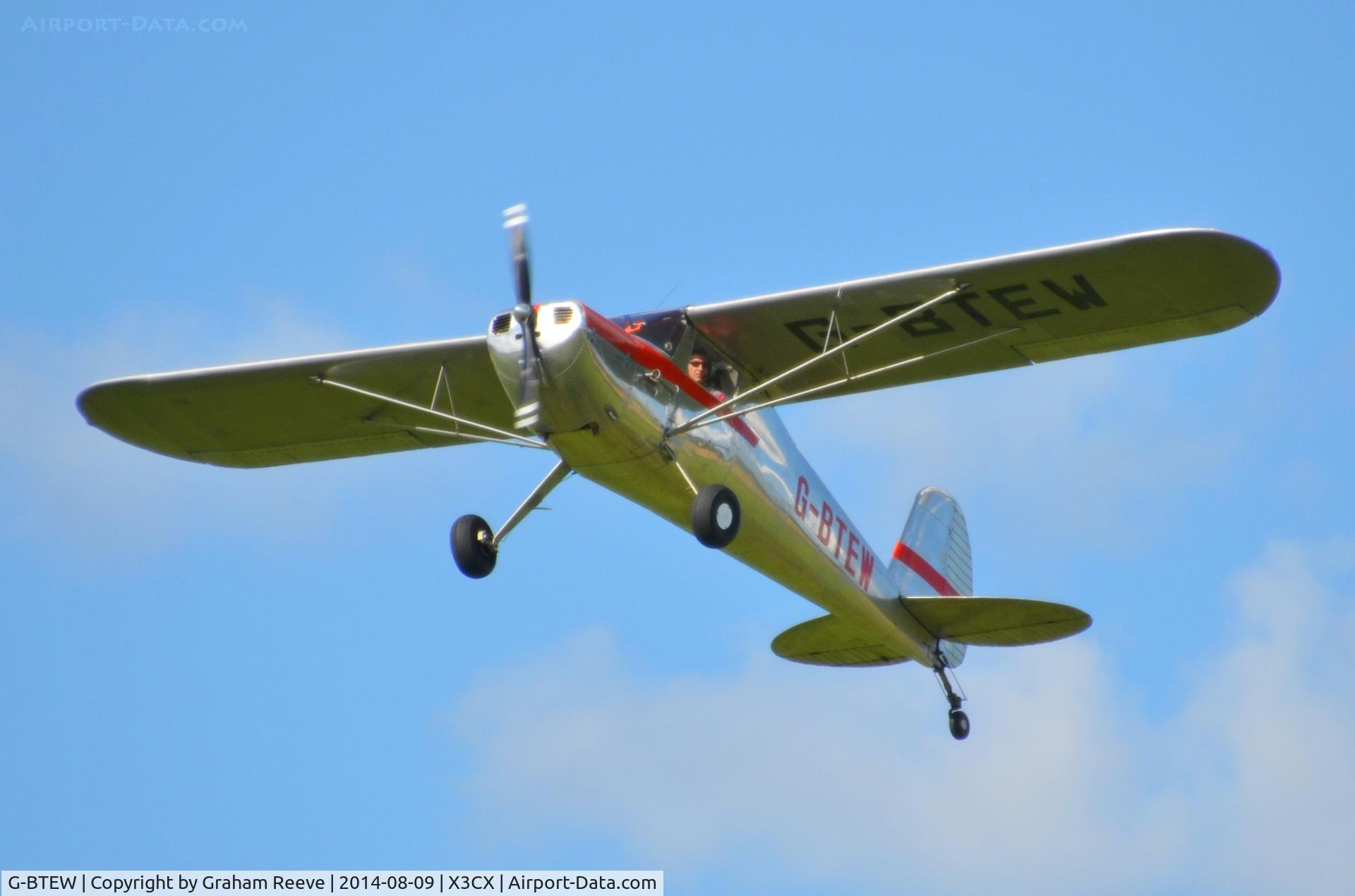 G-BTEW, 1946 Cessna 120 C/N 10238, Departing from Northrepps.