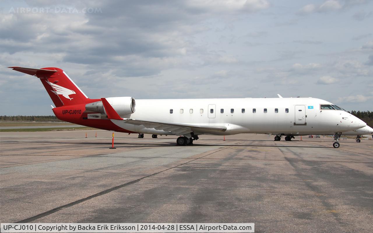 UP-CJ010, 1999 Canadair CRJ-100ER (CL-600-2B19) C/N 7359, Parked on ramp K awaiting maintenance.
