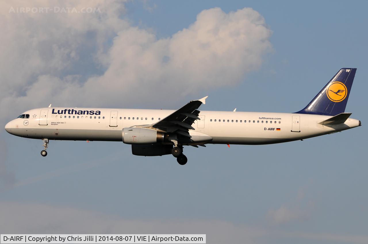 D-AIRF, 1994 Airbus A321-131 C/N 0493, Lufthansa