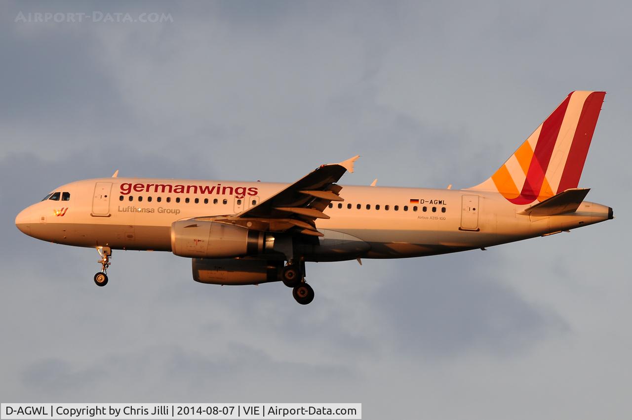 D-AGWL, 2008 Airbus A319-132 C/N 3534, Germanwings