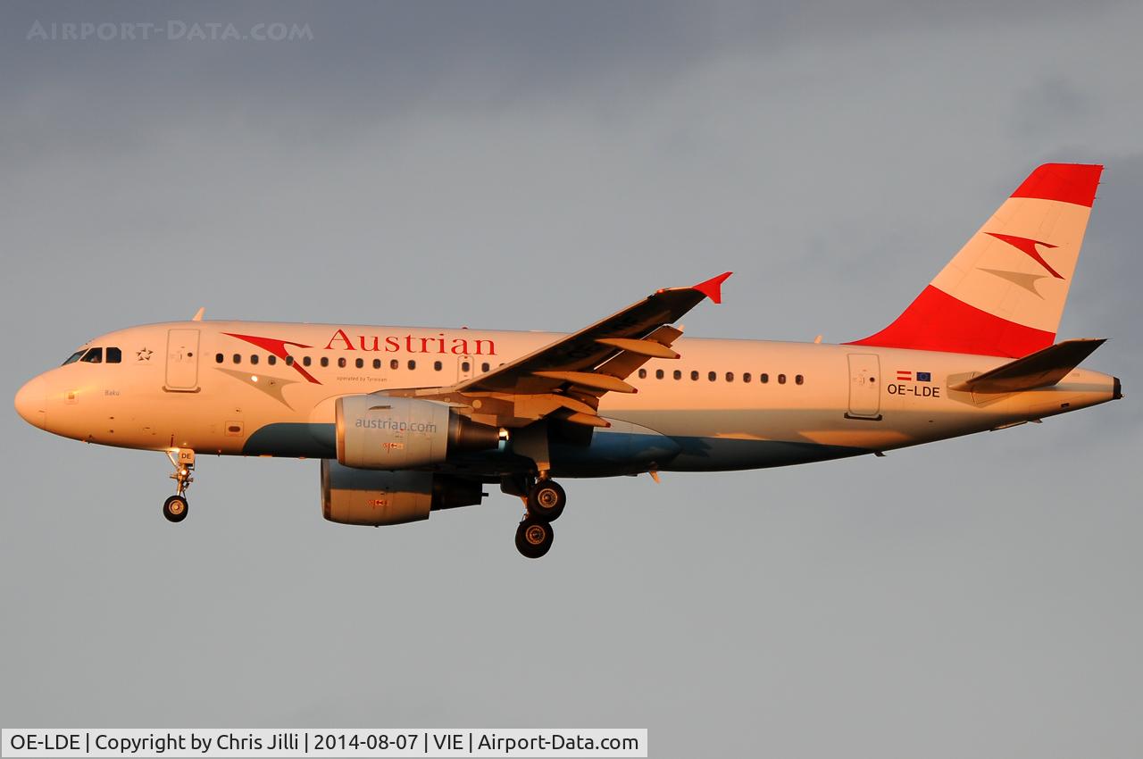 OE-LDE, 2005 Airbus A319-112 C/N 2494, Austrian Airlines