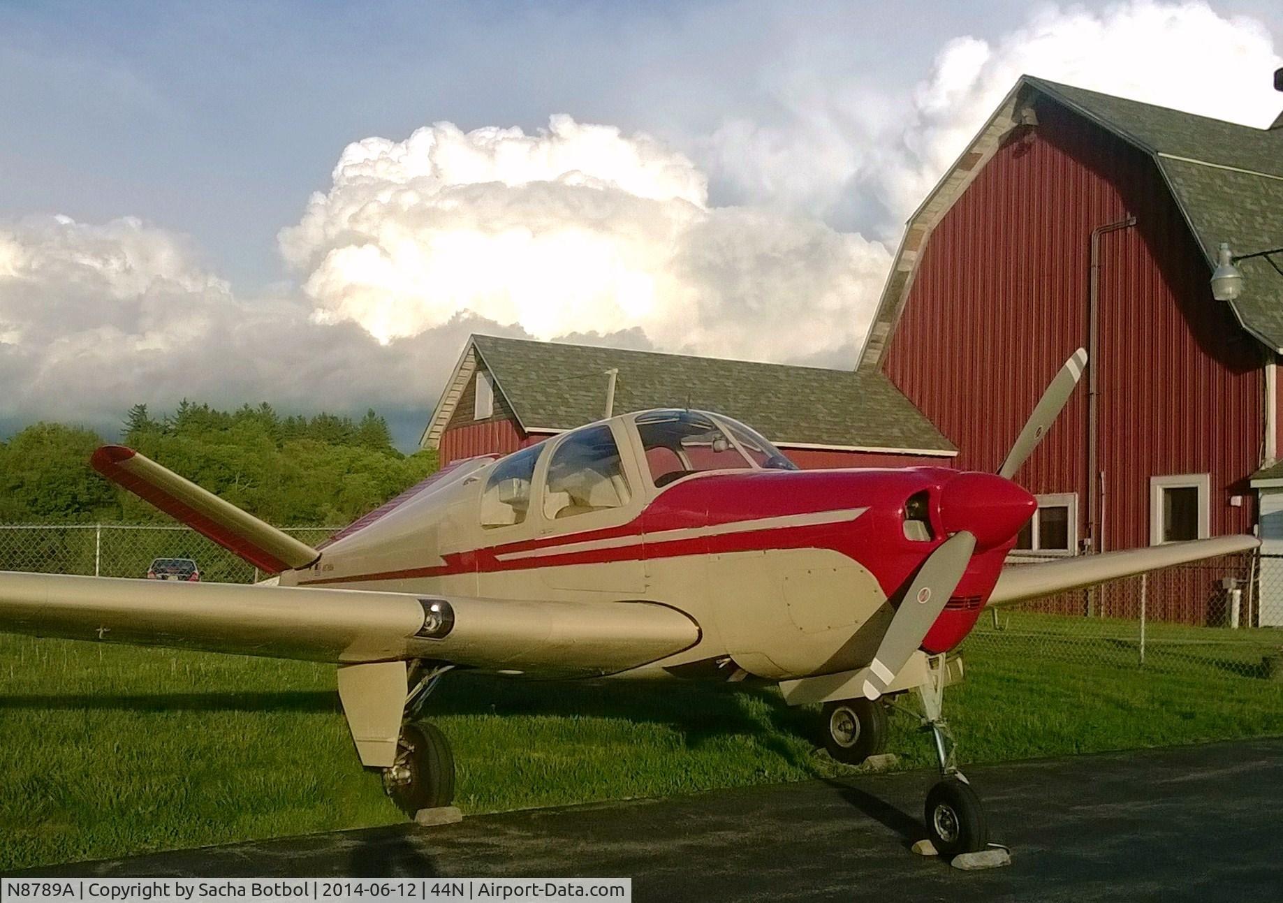 N8789A, 1950 Beech B35 C/N D-2211, Sky Acres Airport