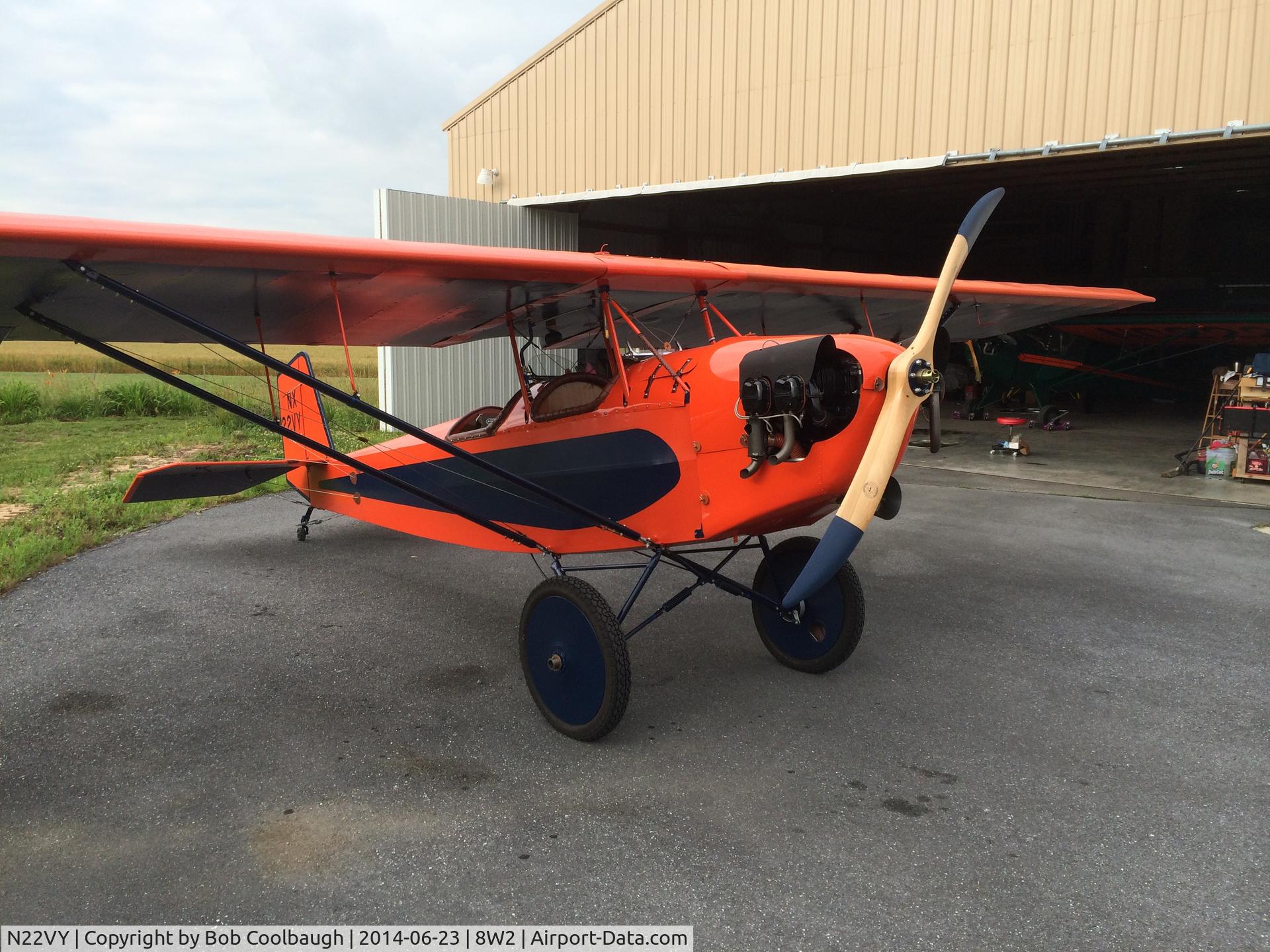 NX22VY, 2014 Pietenpol Air Camper C/N 02BC, Phase I test flying, June, 2014